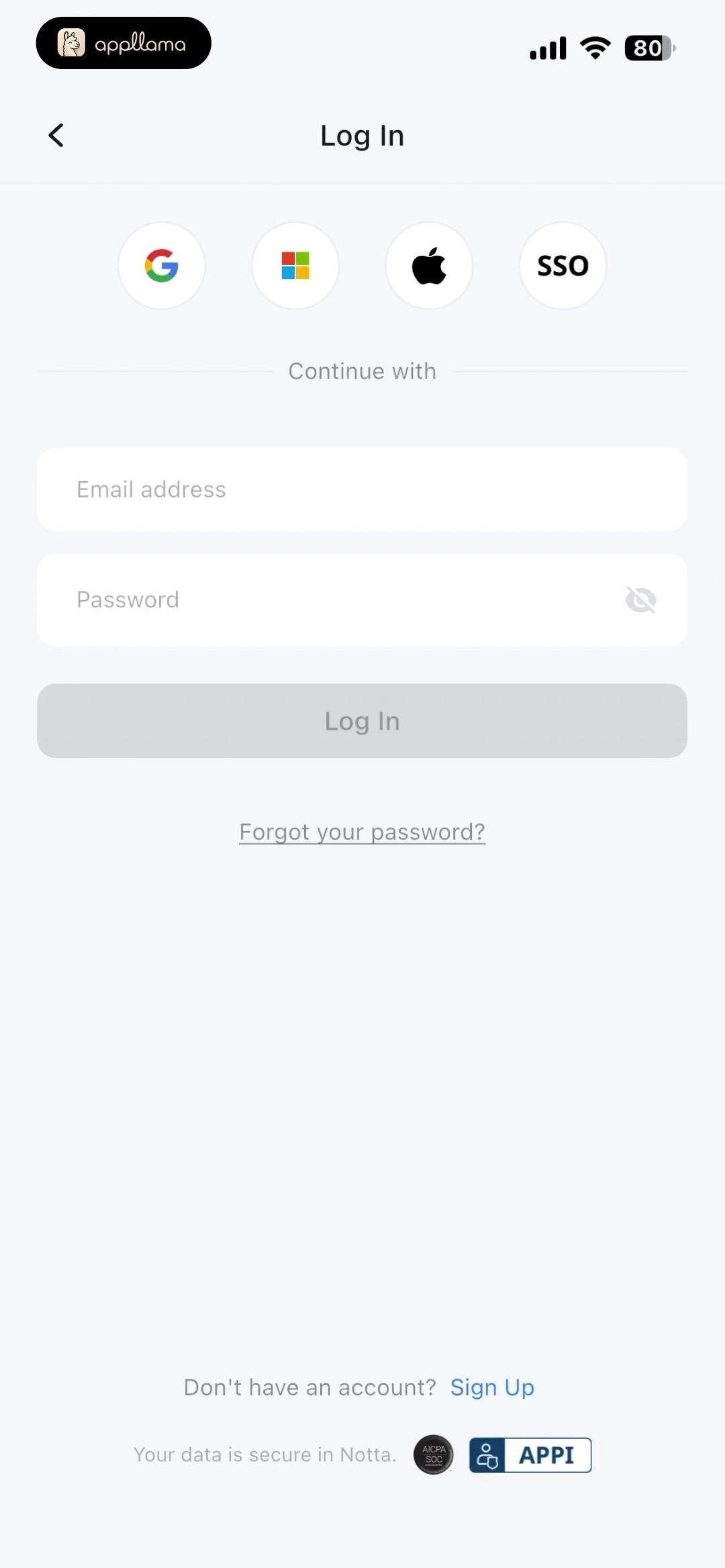 Log In