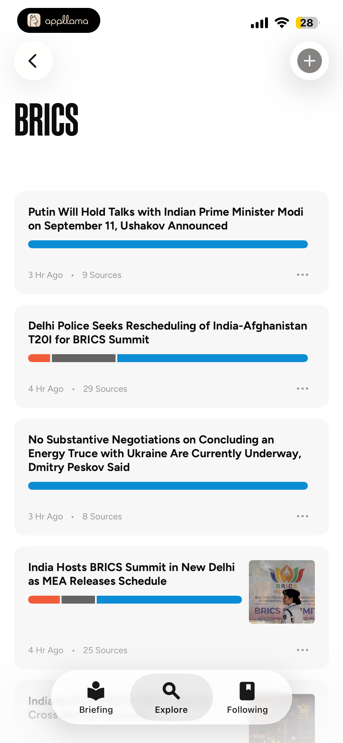 BRICS Topic Feed