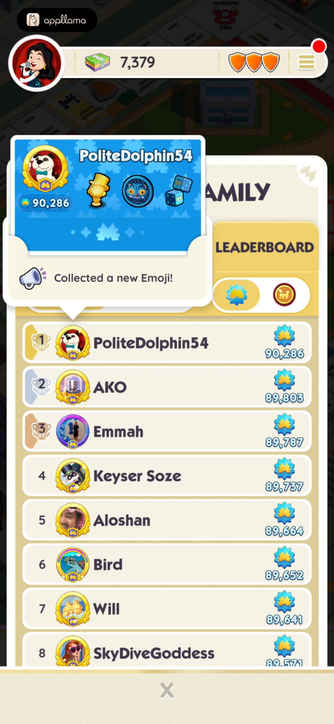 Leaderboard Reward Toast