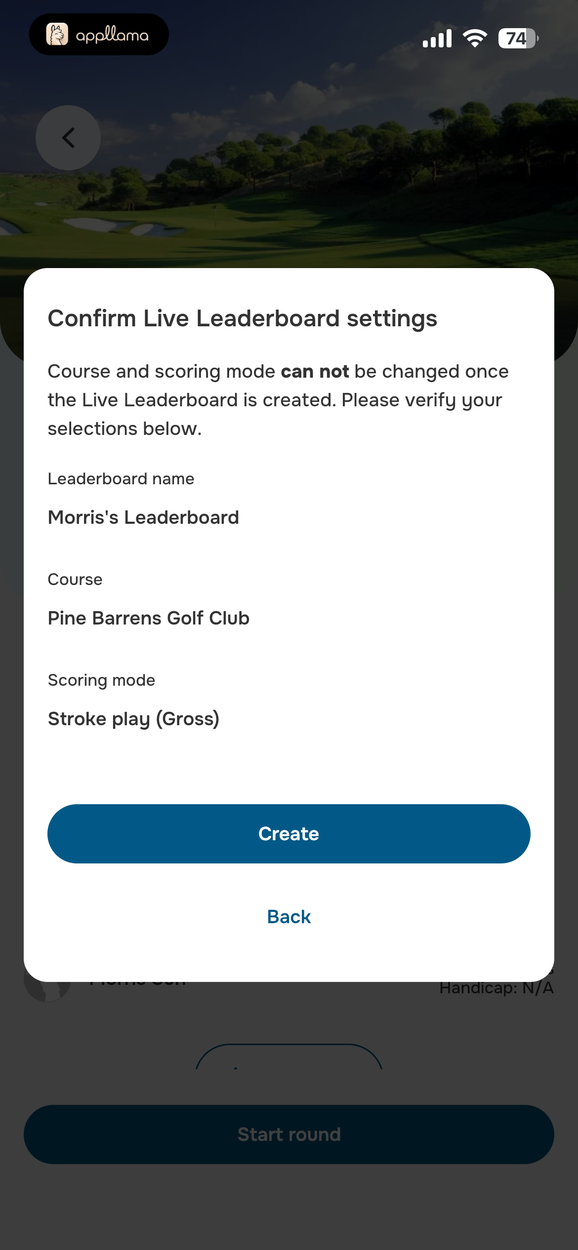 Confirm Leaderboard