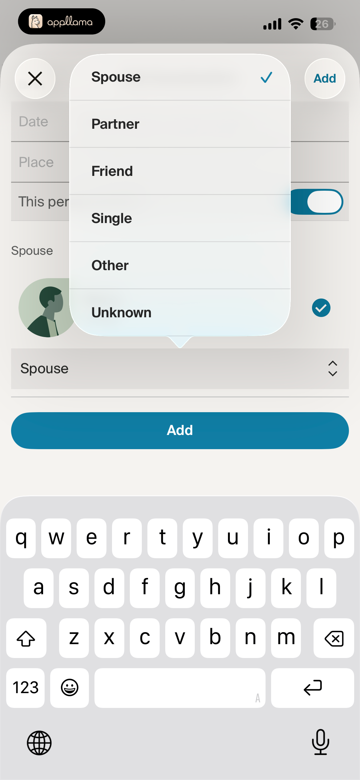 Relationship Picker