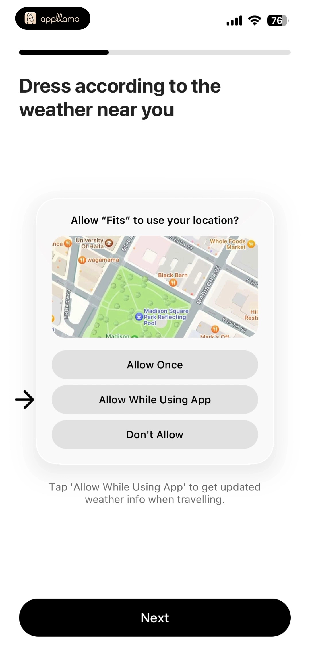 Weather Location Access
