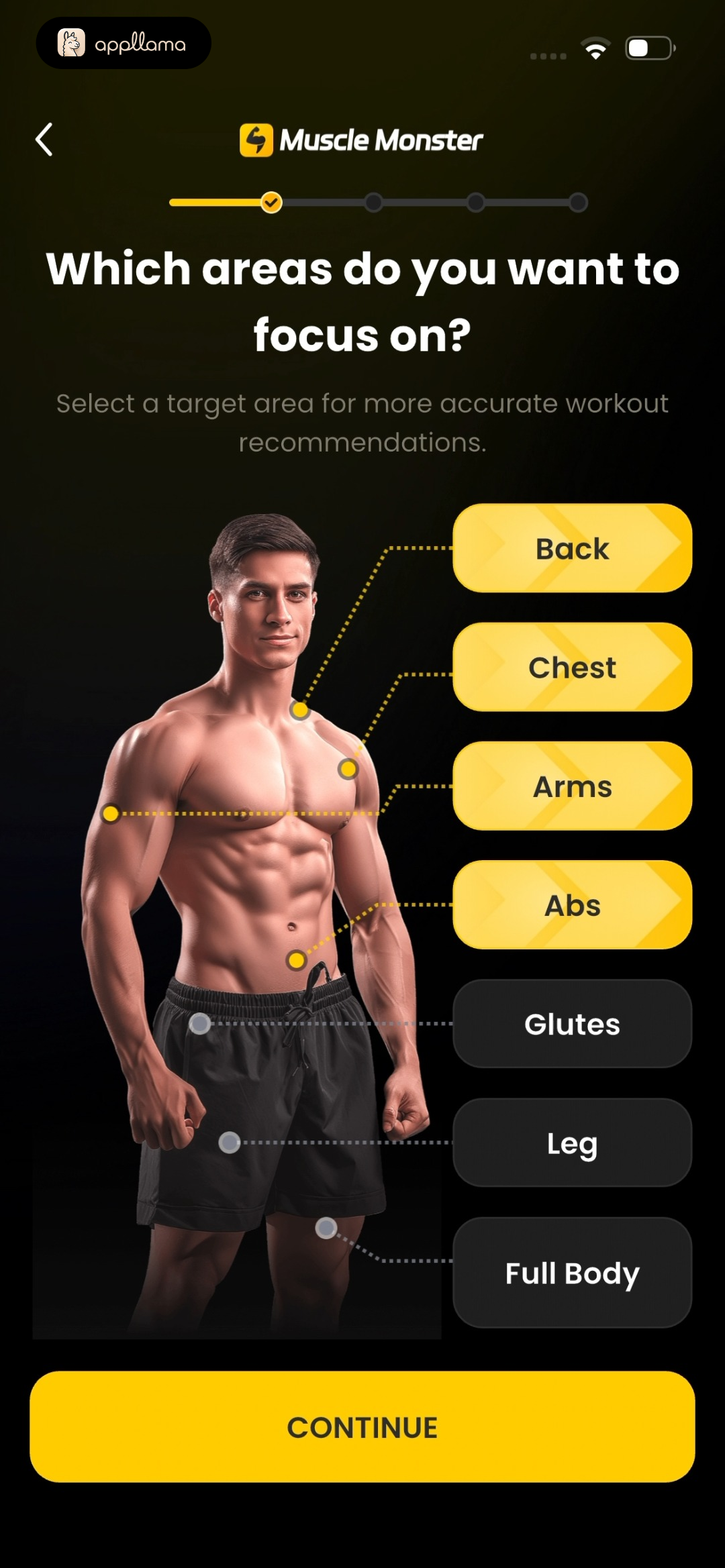 Muscle Focus Selection