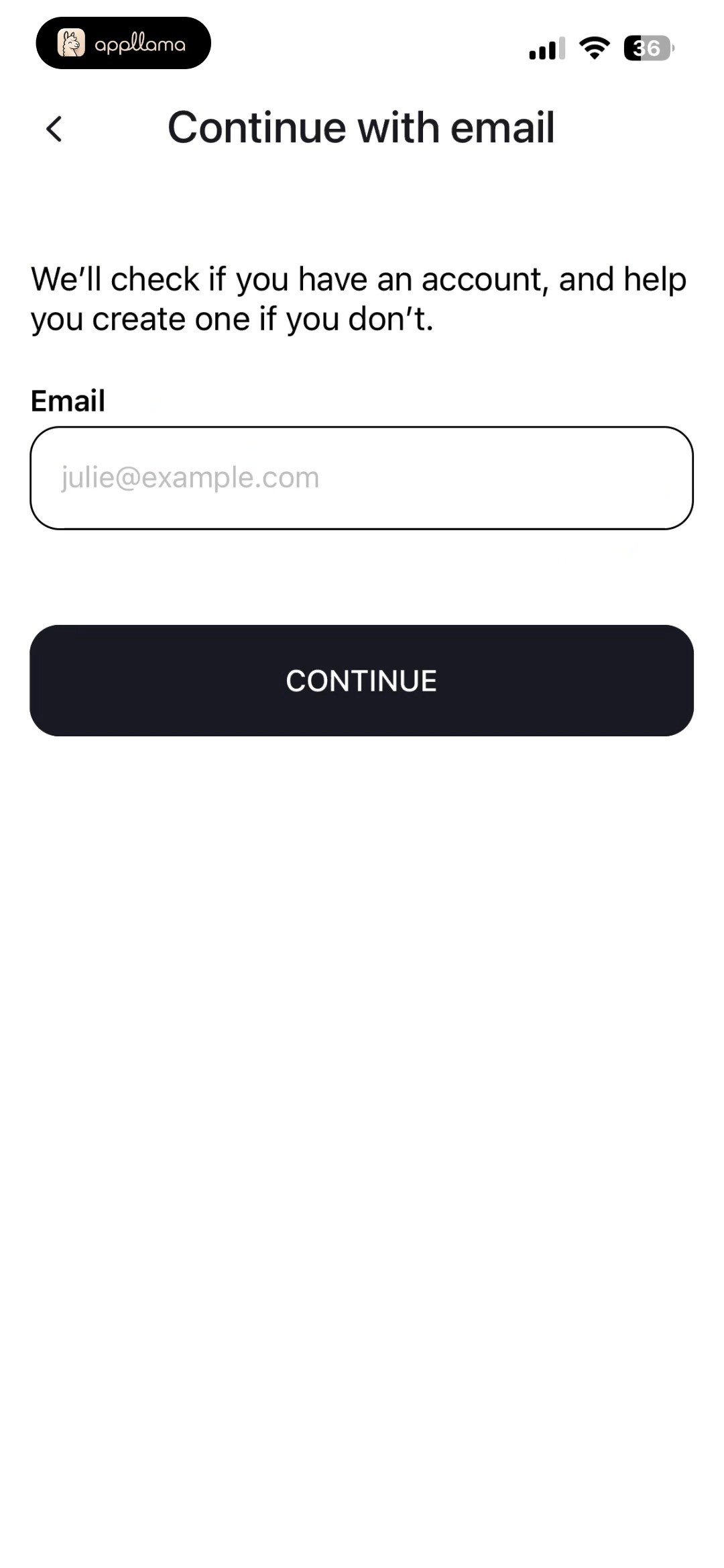 Email Sign In