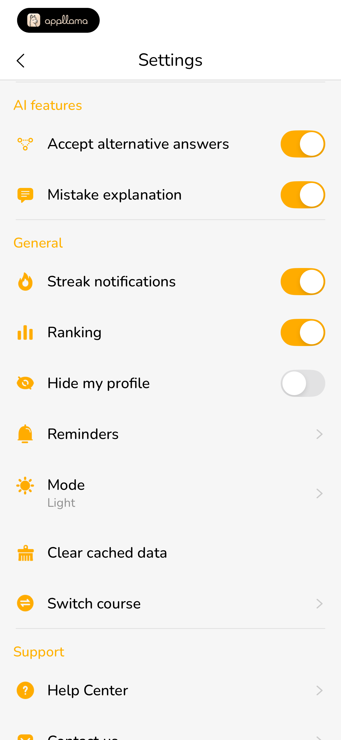 Settings General