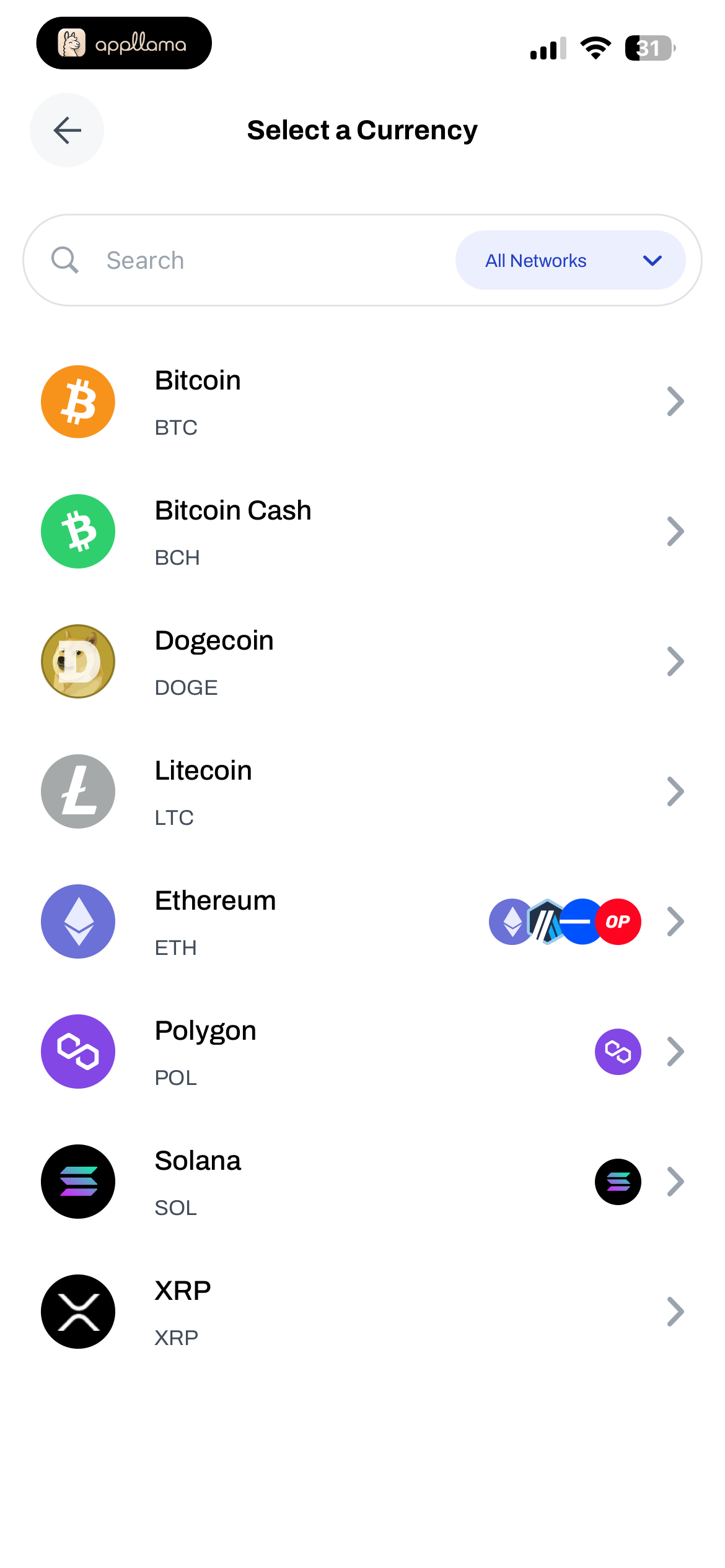 Select Currency