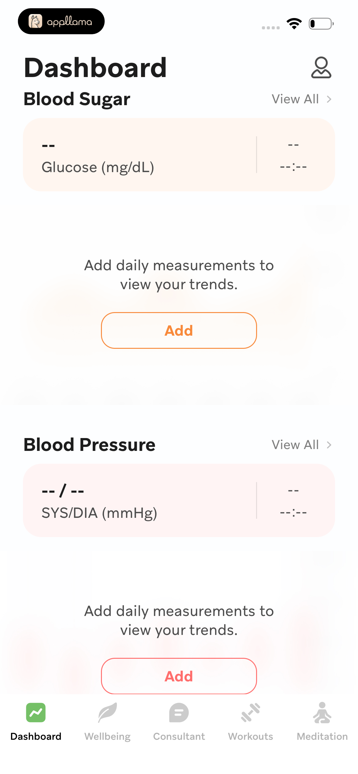 Dashboard Metrics Scroll