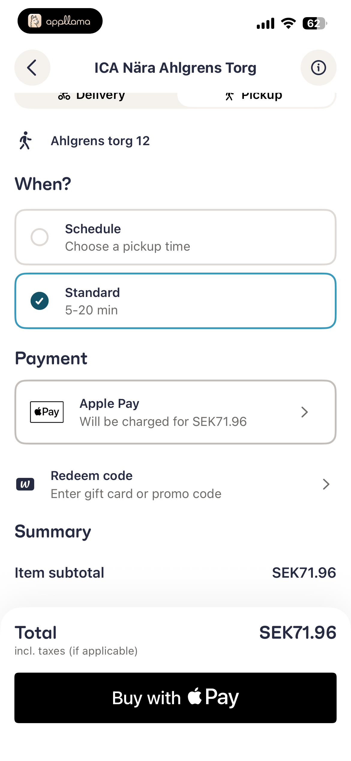 Apple Pay Checkout