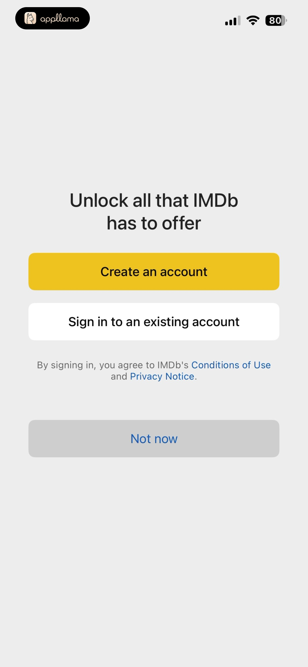 Account Access Prompt