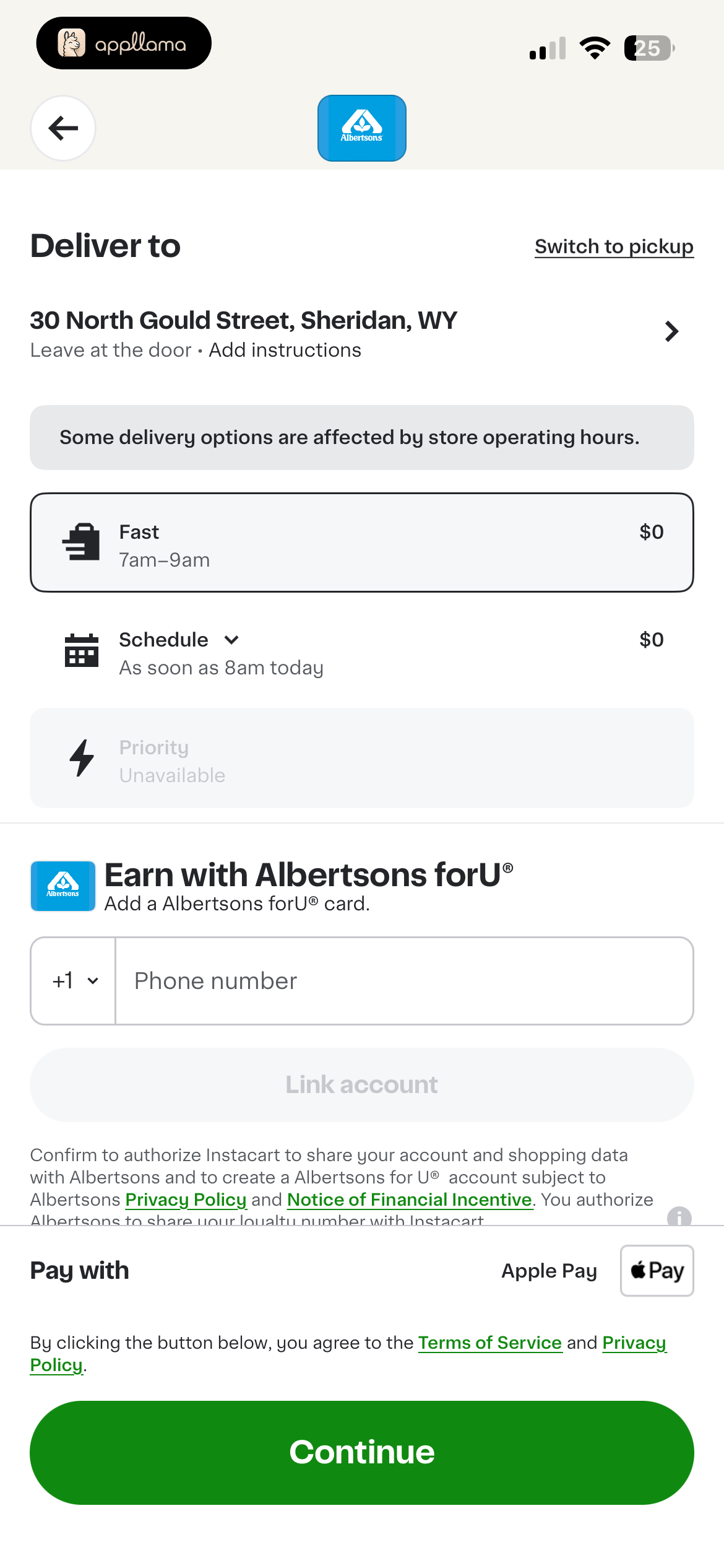 Checkout Delivery