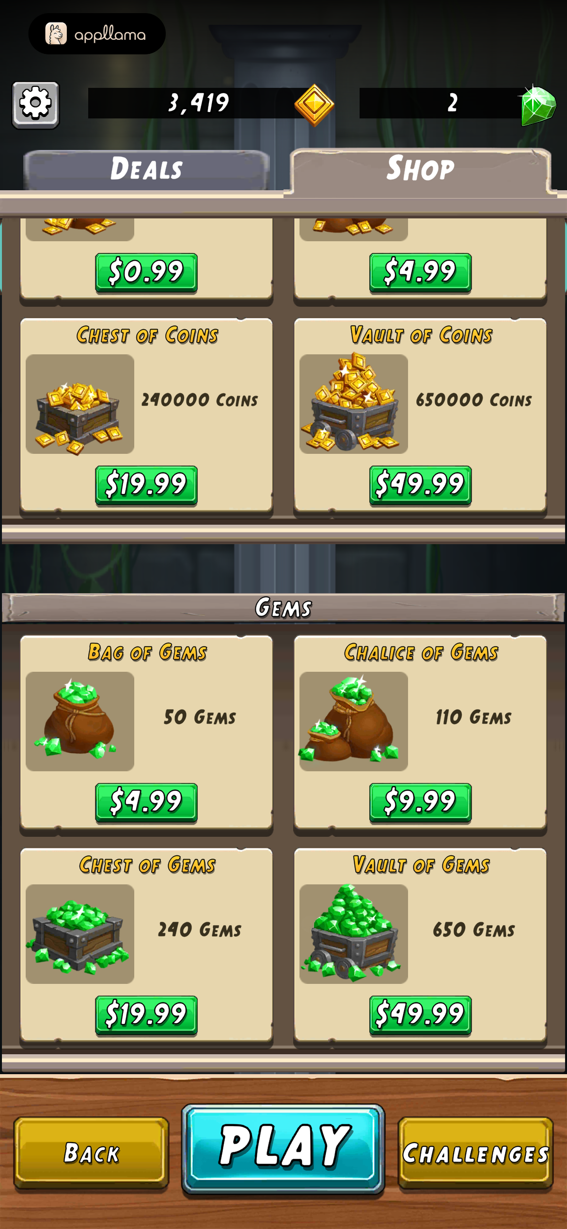 Shop Gems