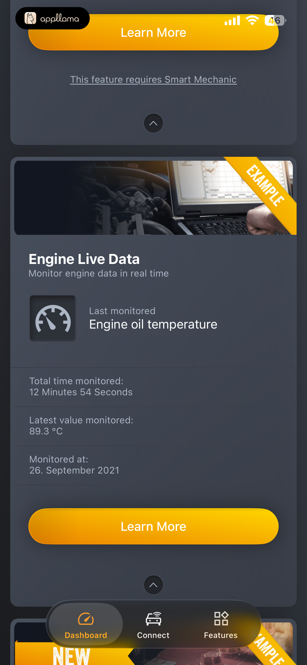 Engine Live Data Detail