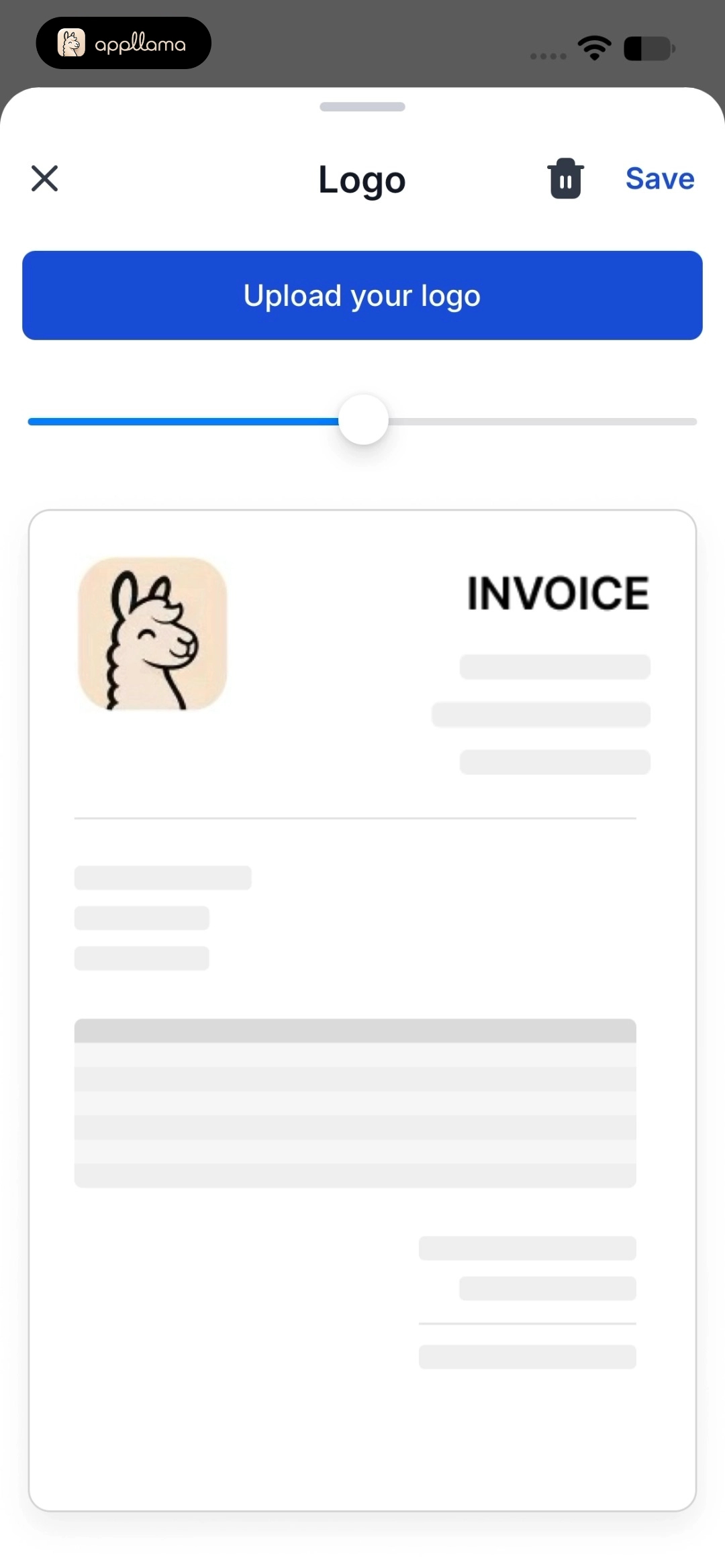 Invoice Logo Editor