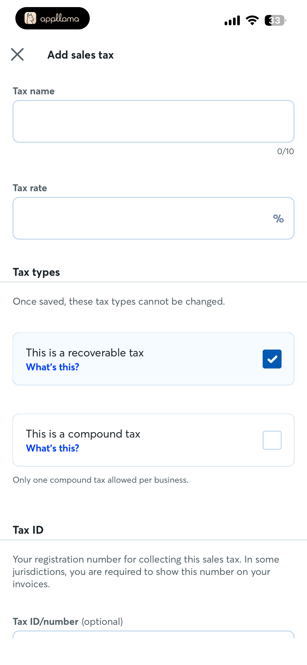 Add Sales Tax