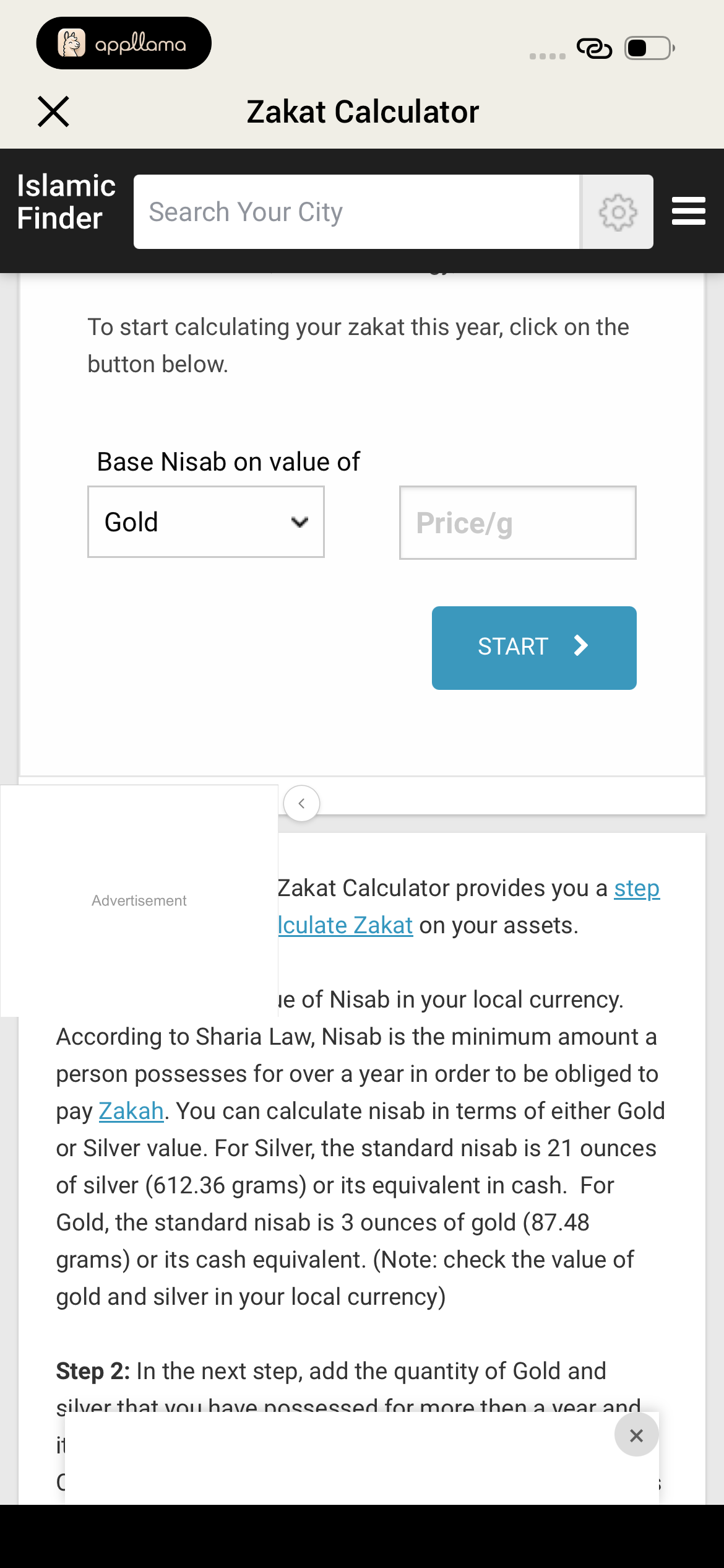 Zakat Calculator Form