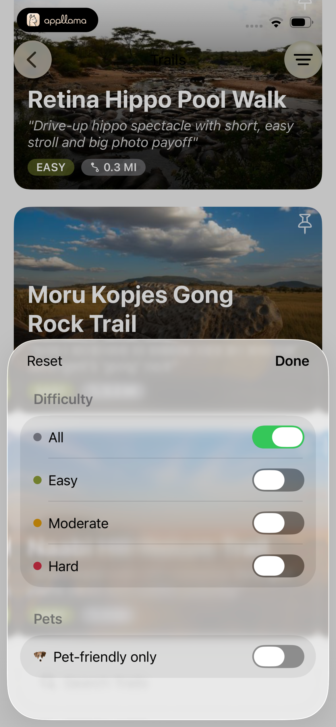 Trail Filters