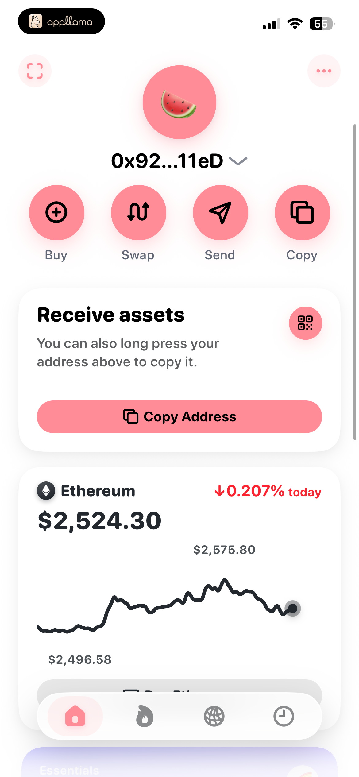 Wallet Home