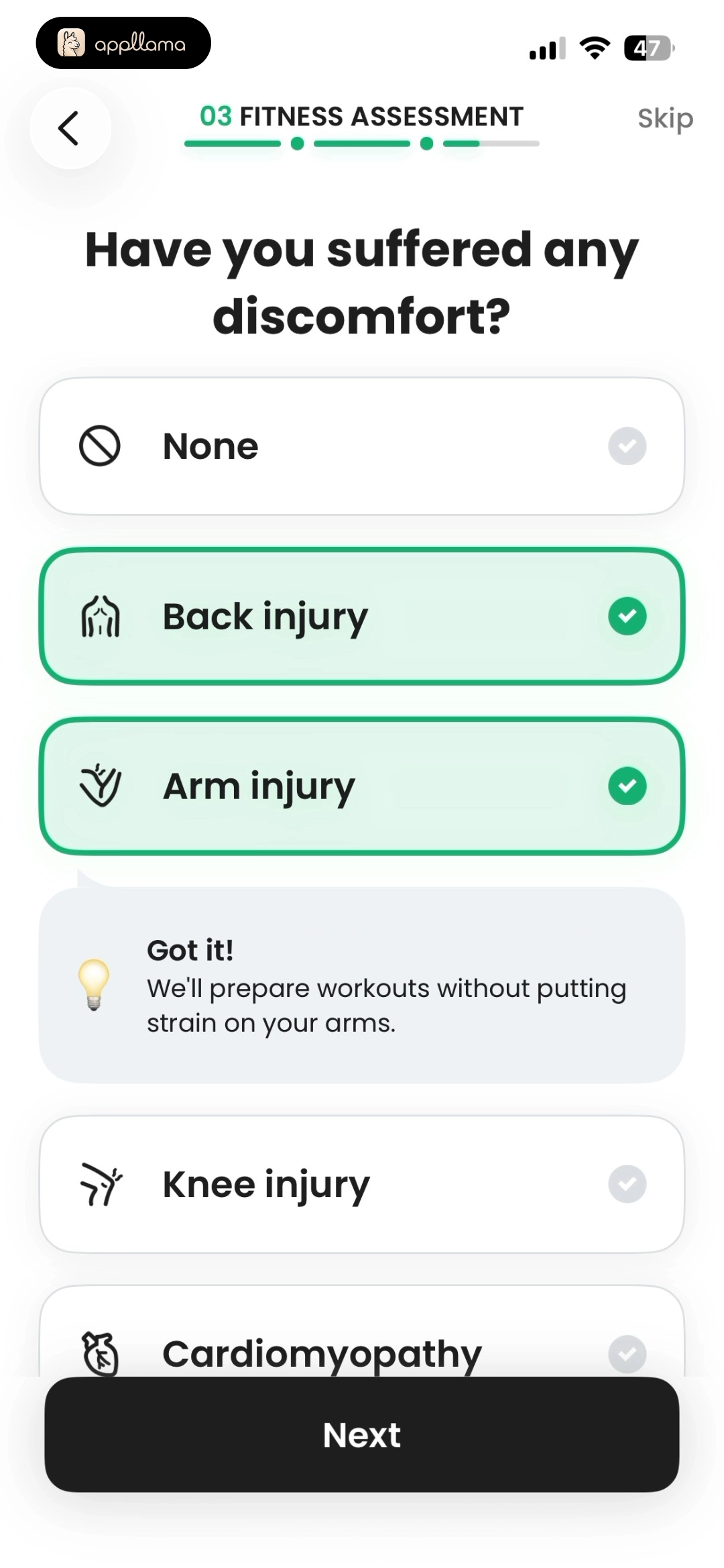 Injury Assessment