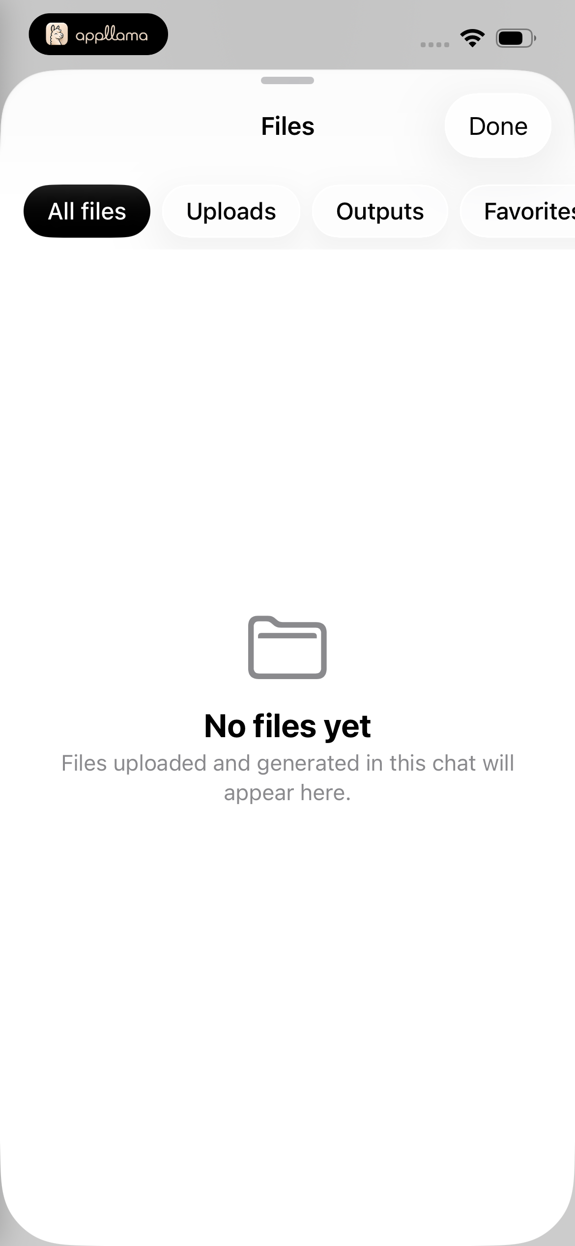 Agent Files Empty State