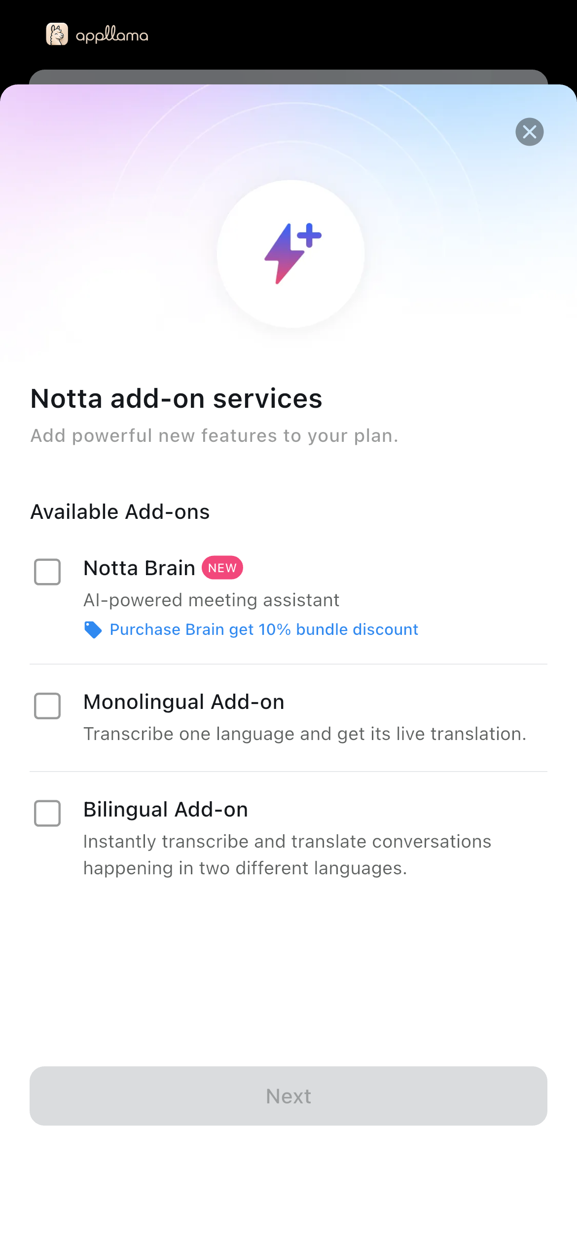 Add-on Services