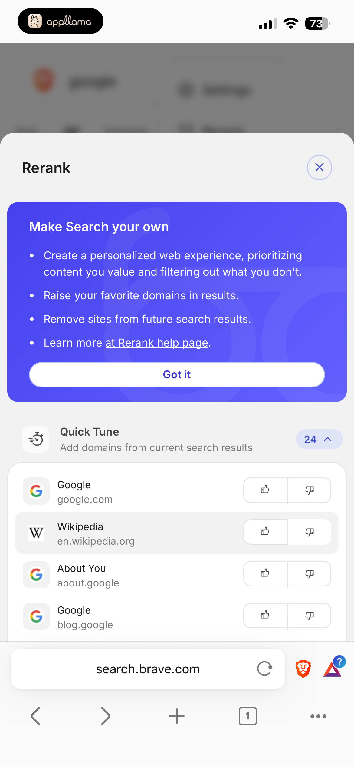 Search Panel
