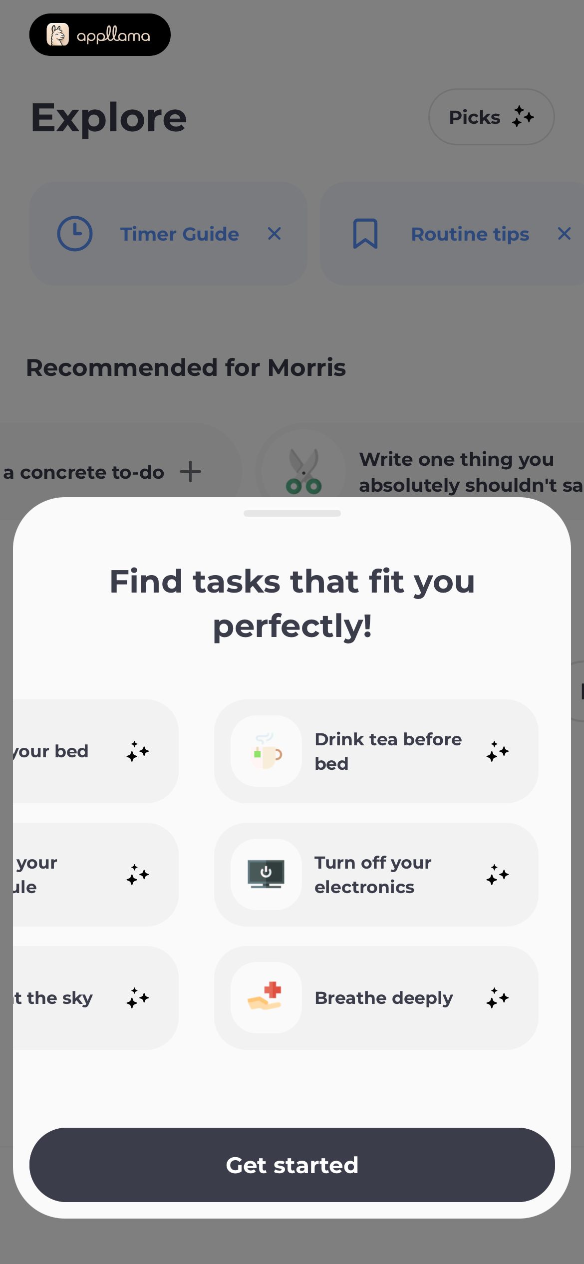 Task Finder Modal