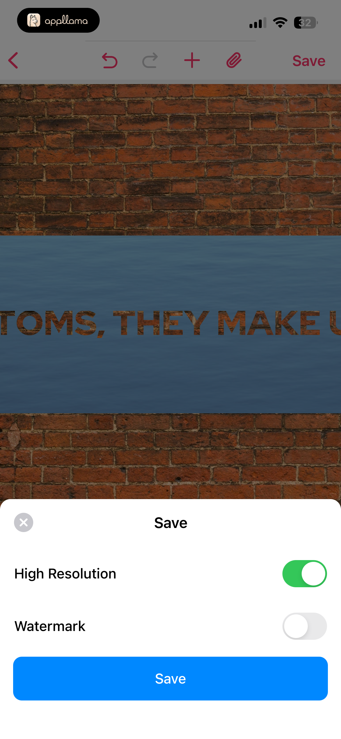 Save Options