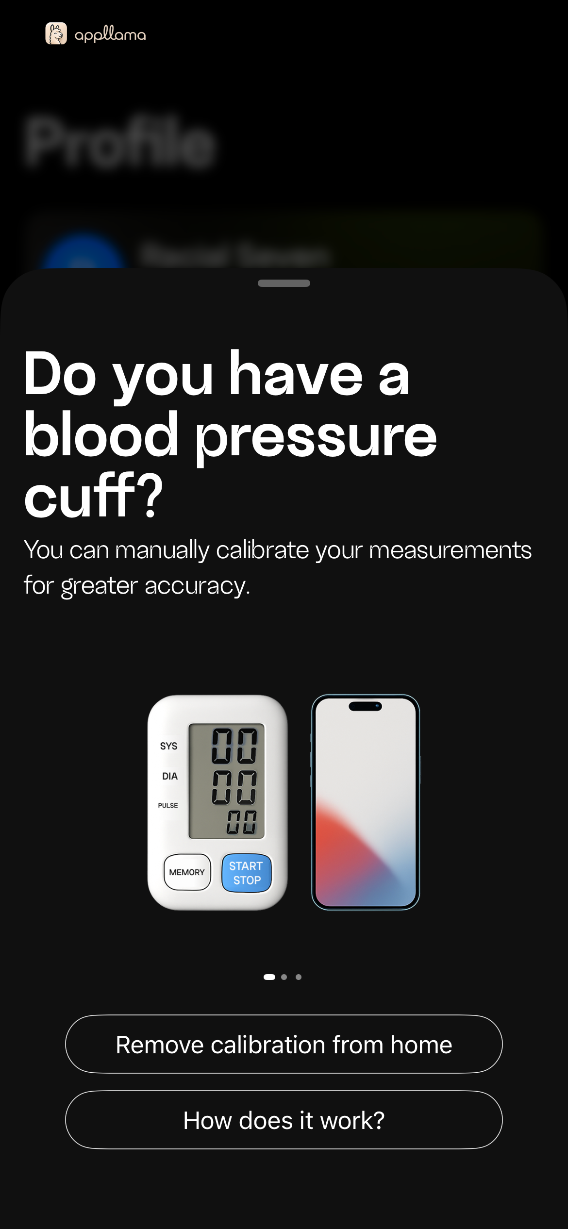 BP Cuff Calibration Modal
