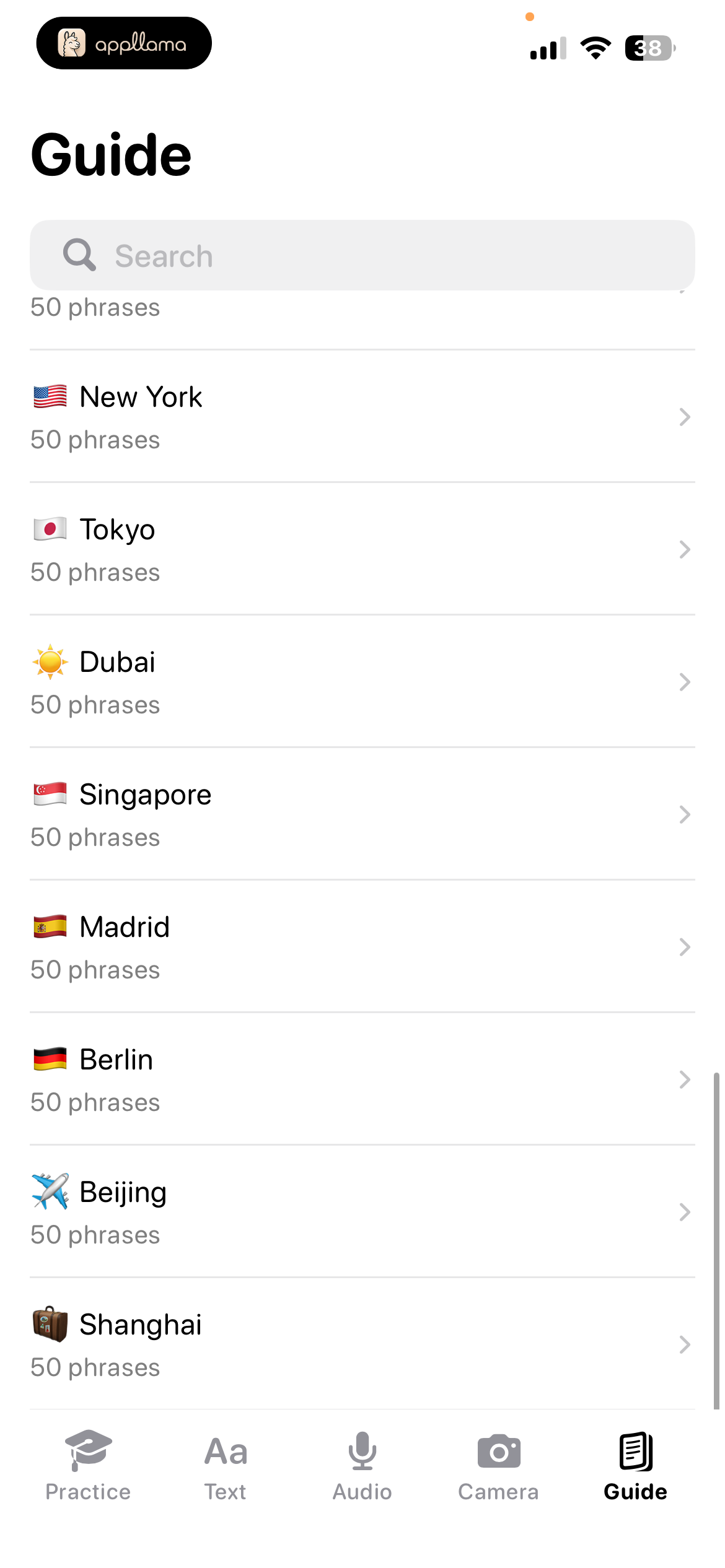 Guide Destinations