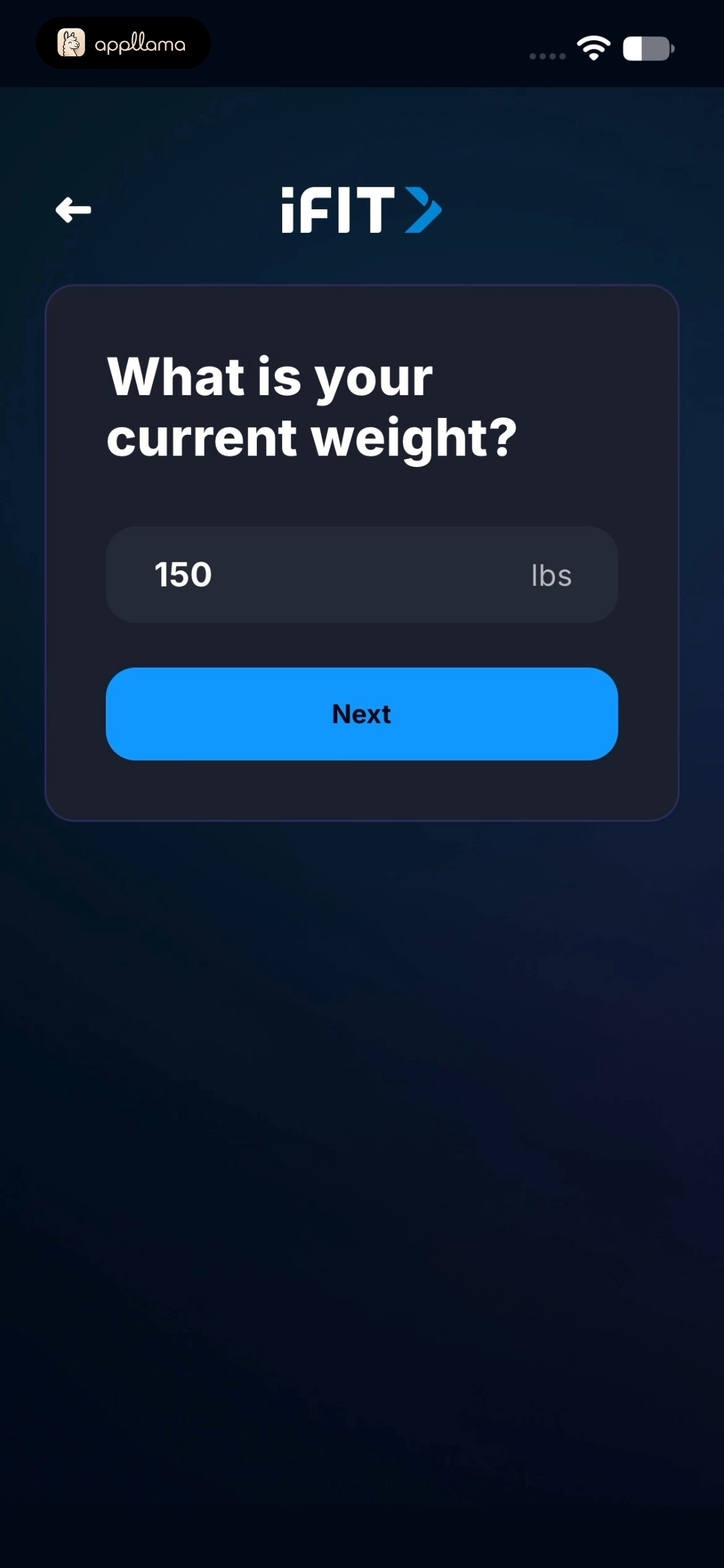 Current Weight Entry