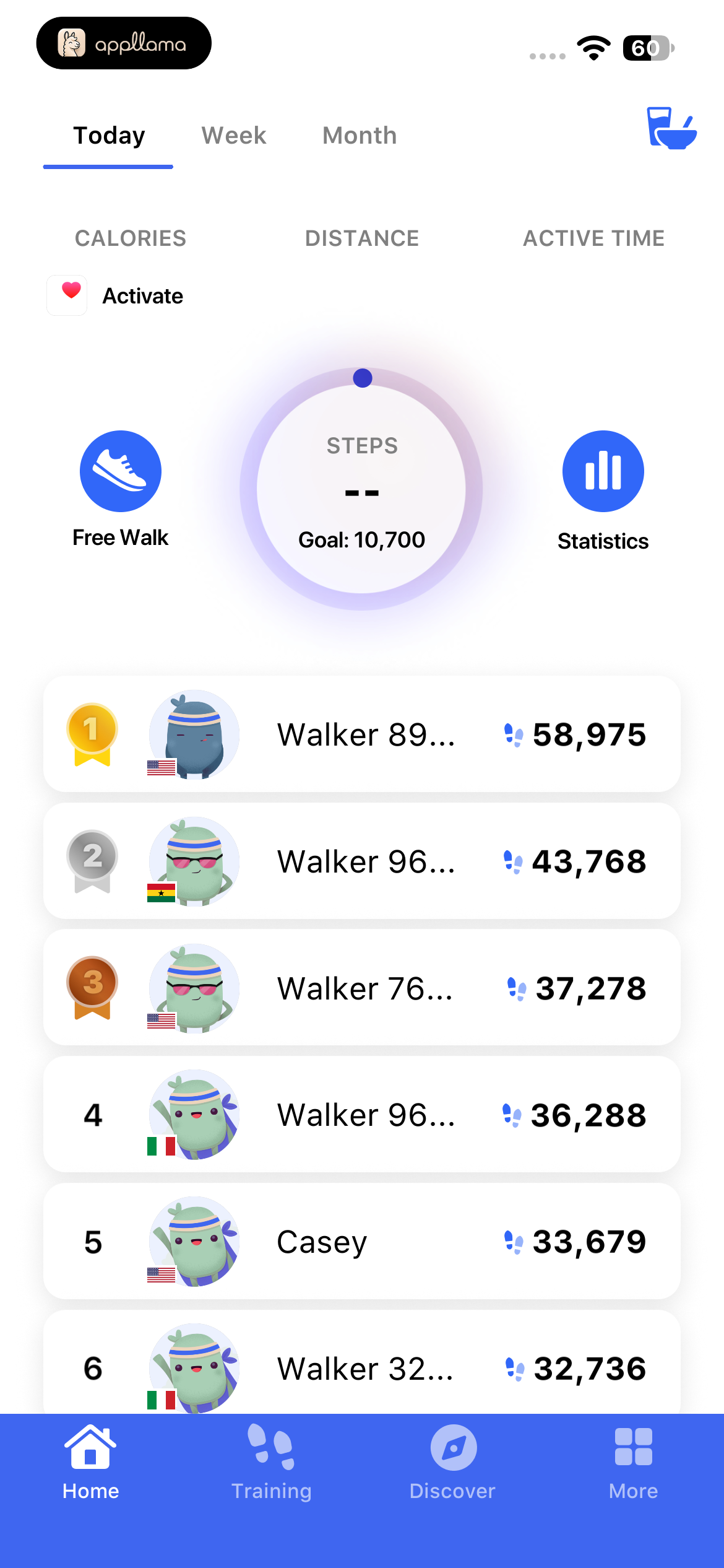 Steps Leaderboard
