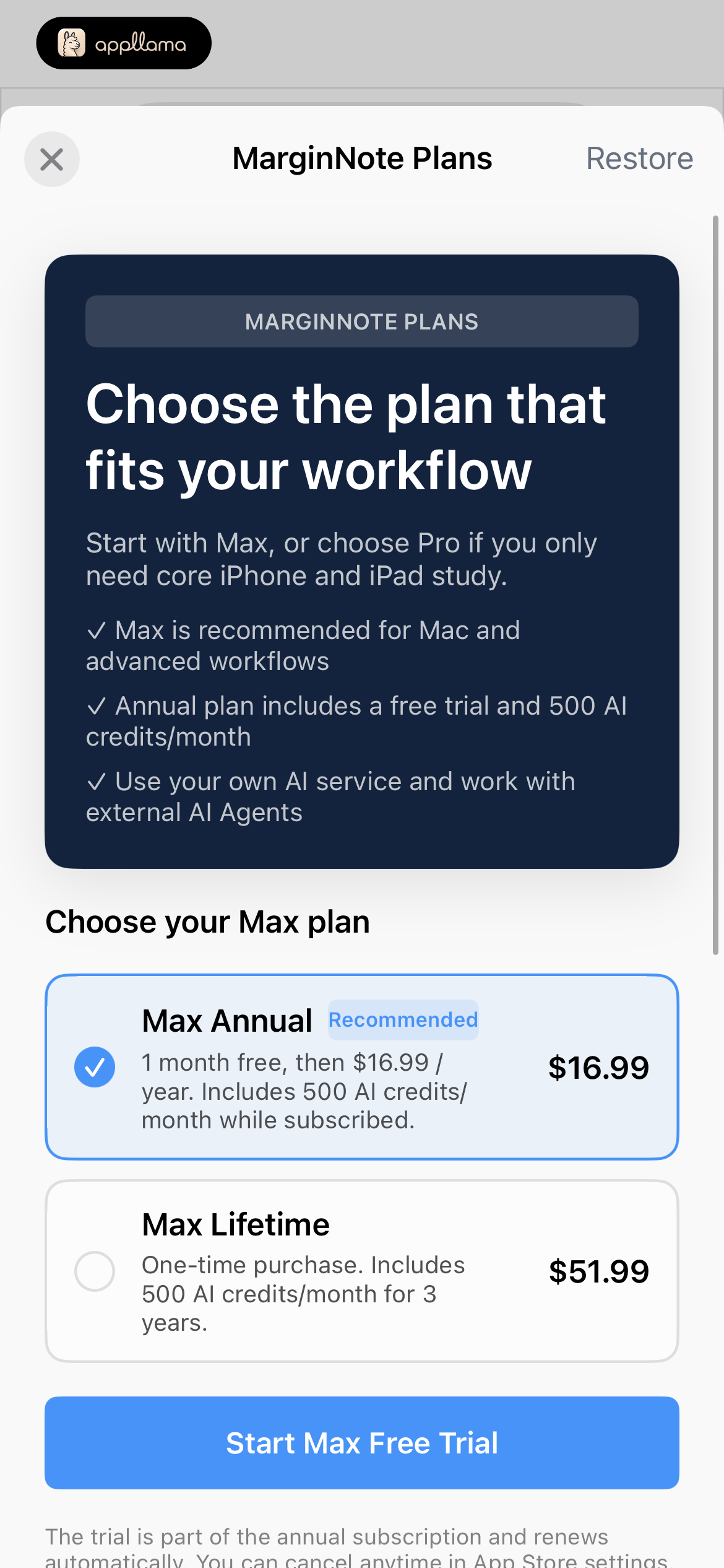 Subscription Plans