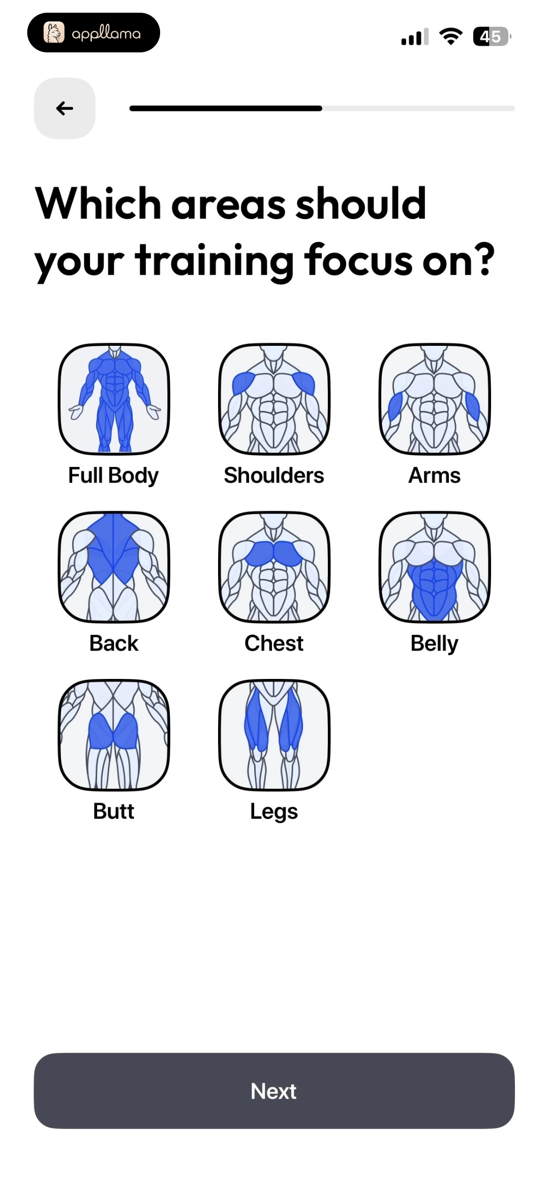 Training Focus Selection