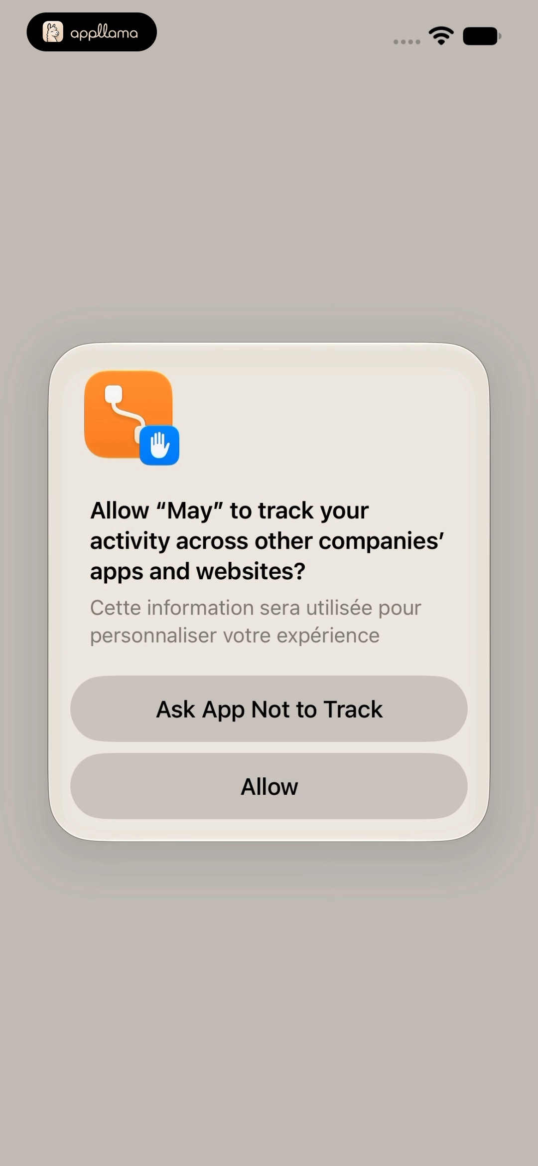 App Tracking Permission