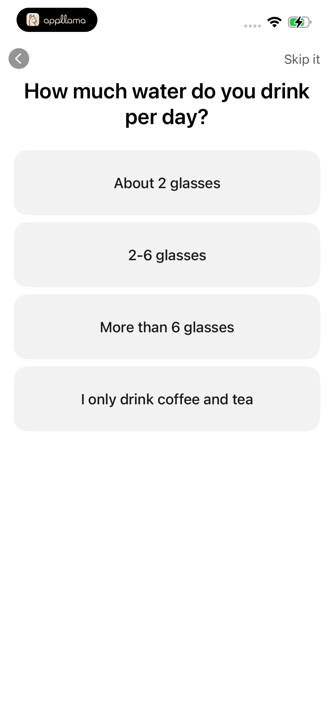 Water Intake