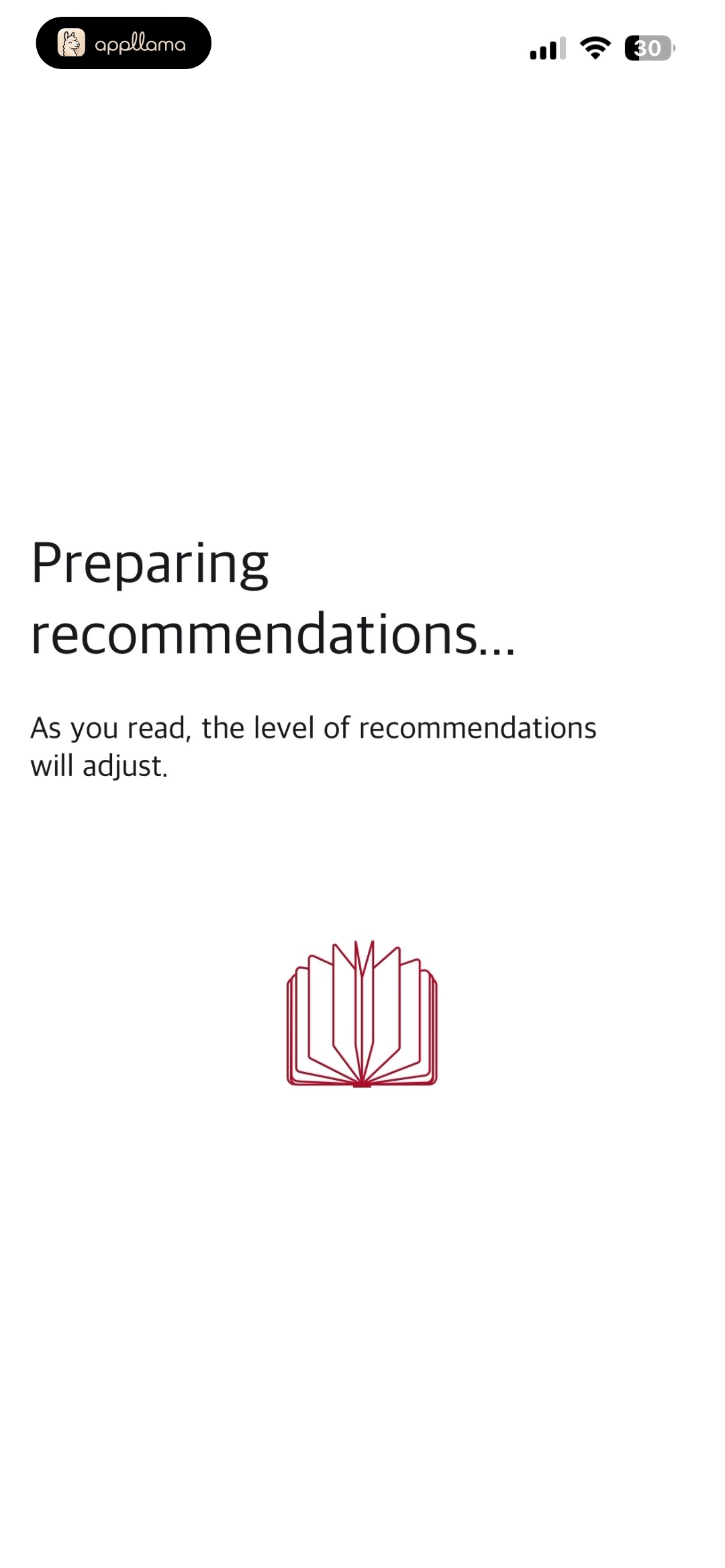 Recommendation Loading