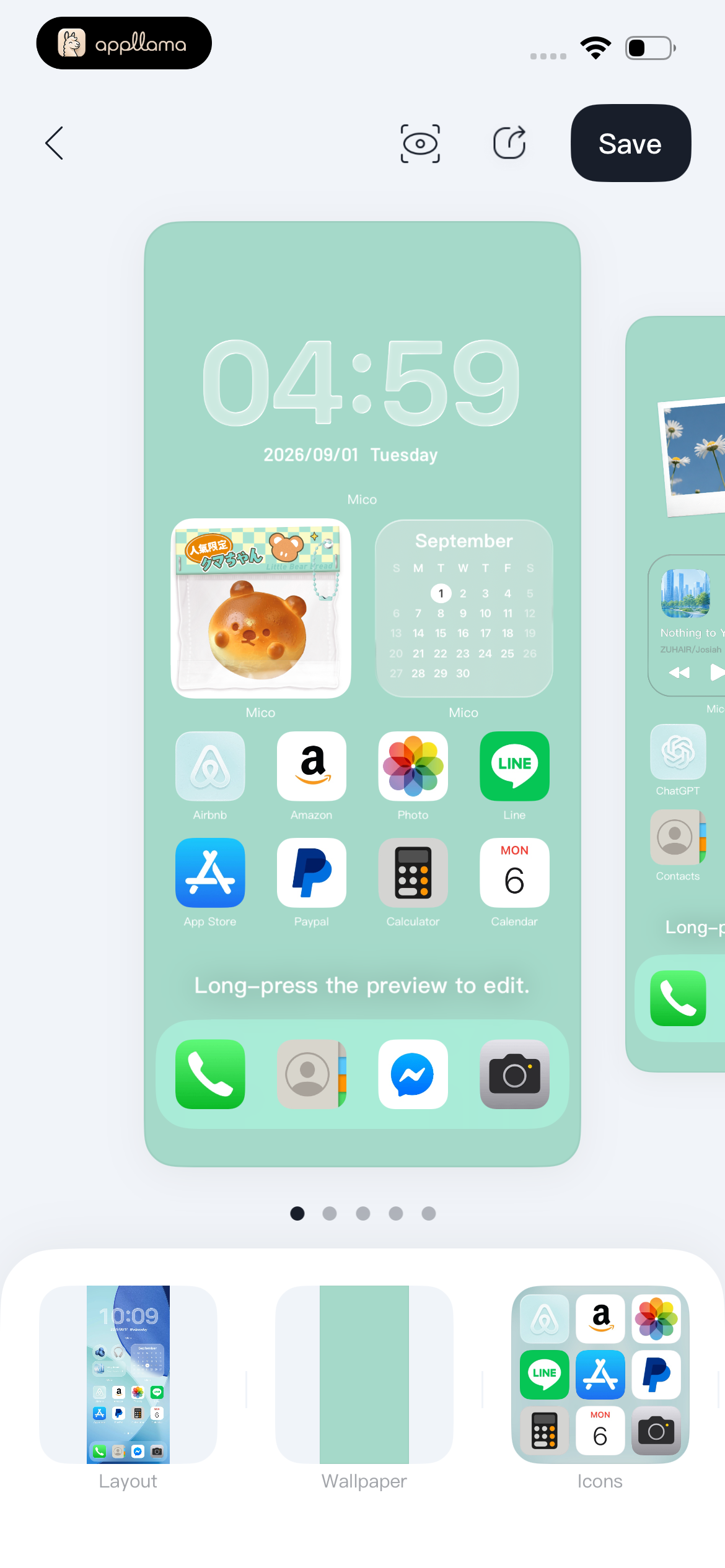 Home Theme Preview