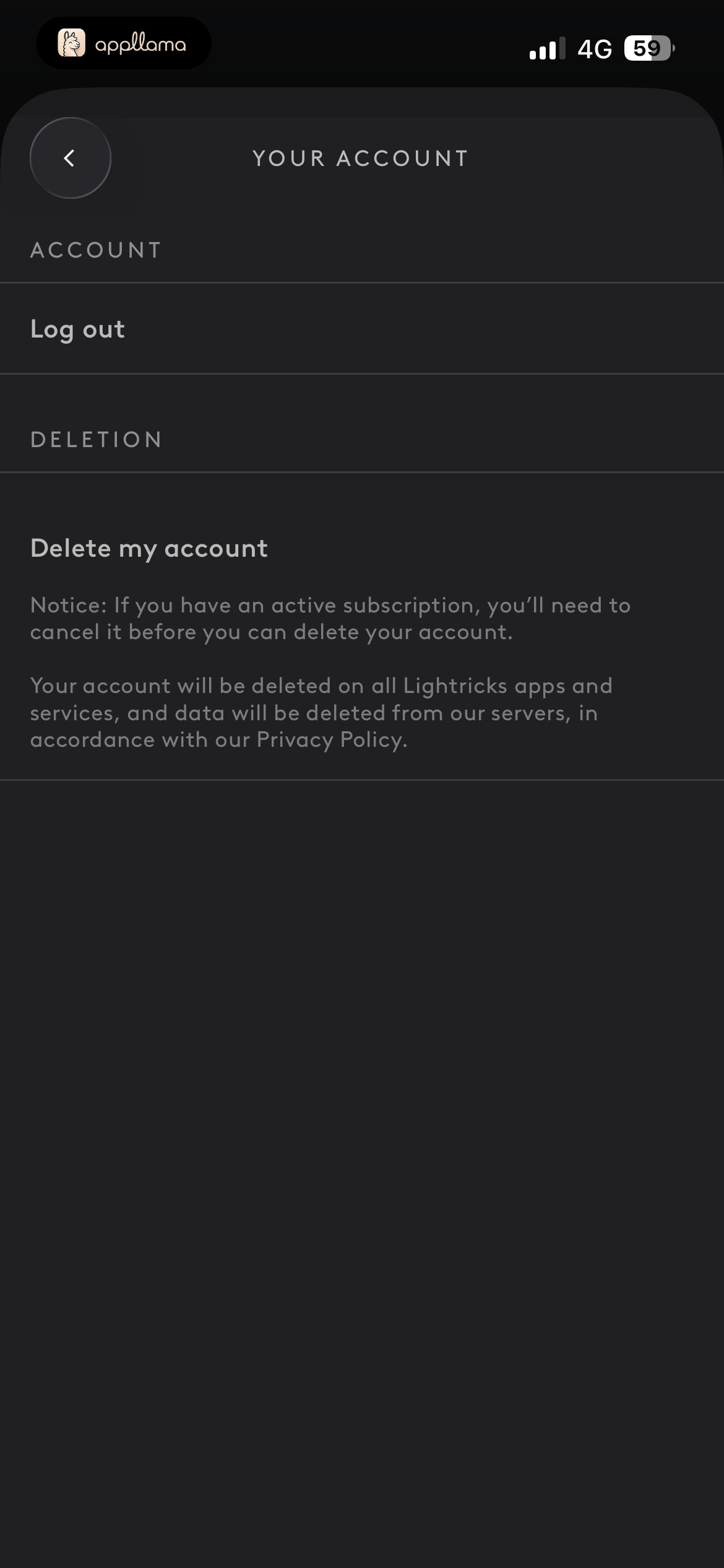 Your Account