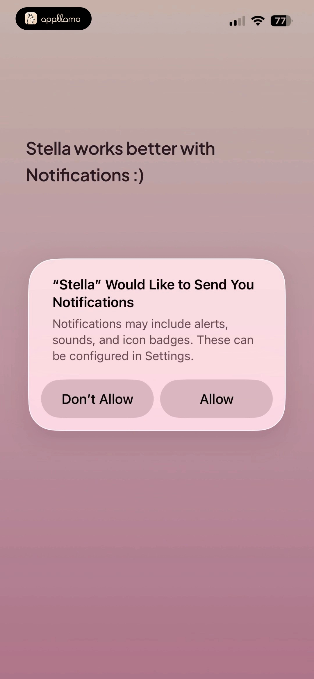 Notification Permission Modal
