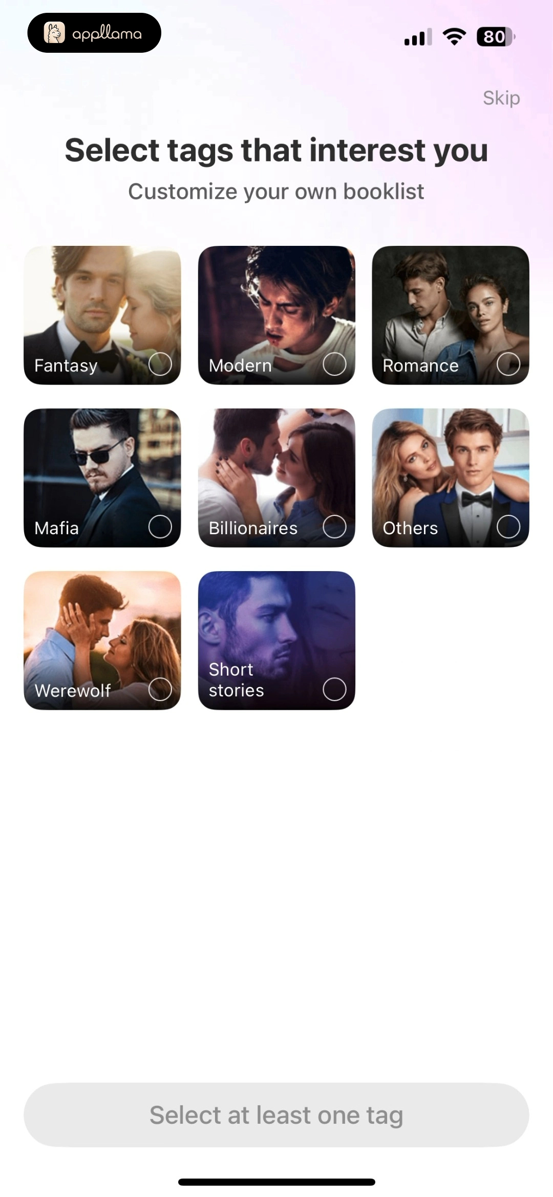 Interest Tag Selection
