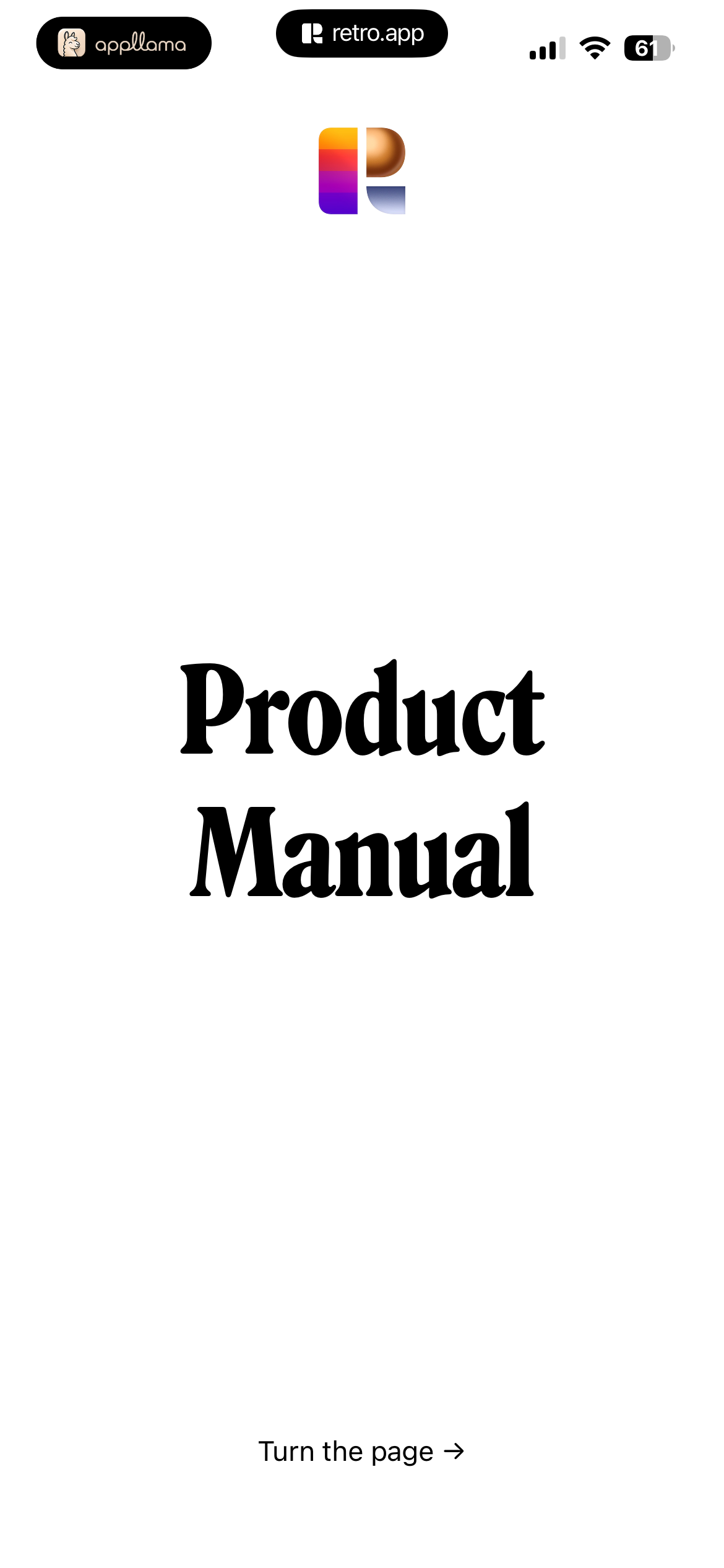 Product Manual Intro