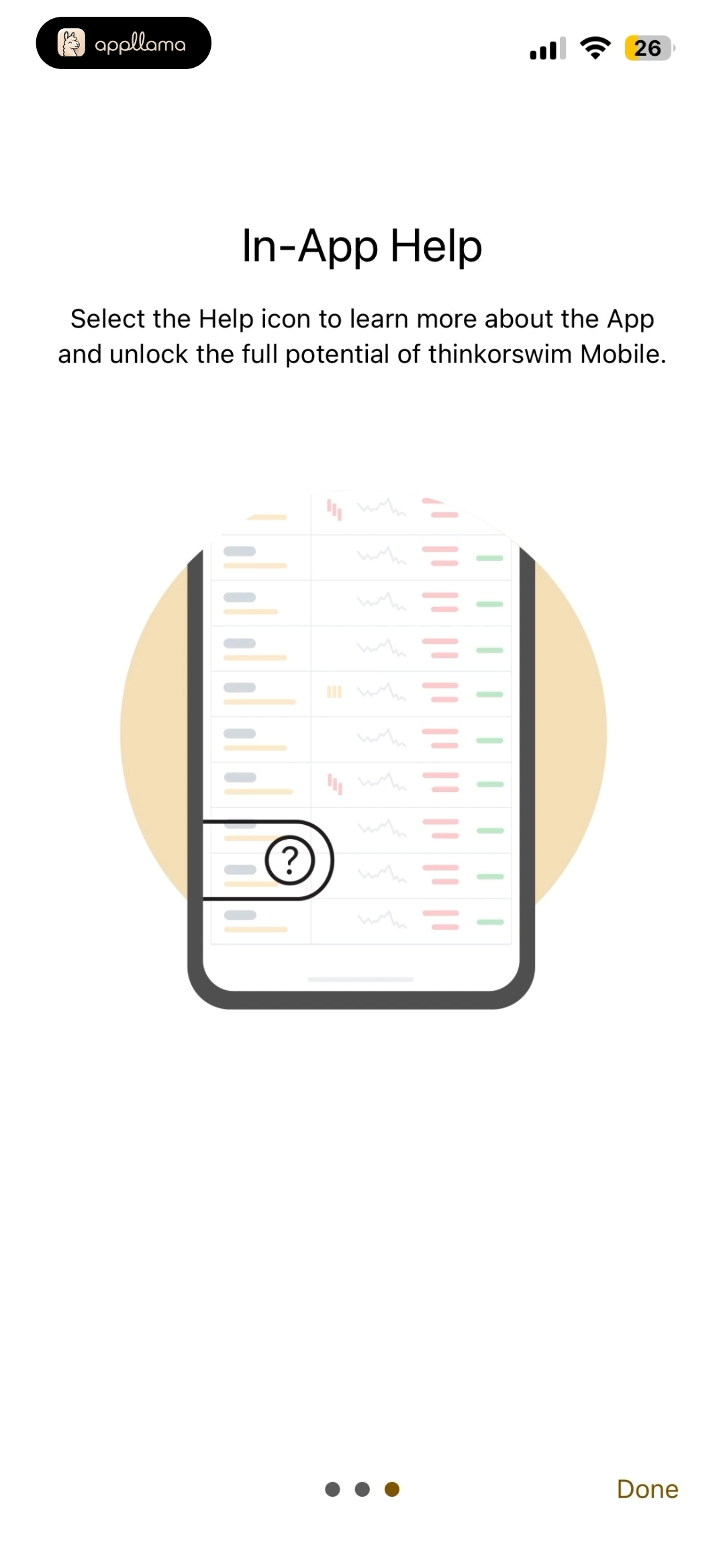 In-App Help Onboarding