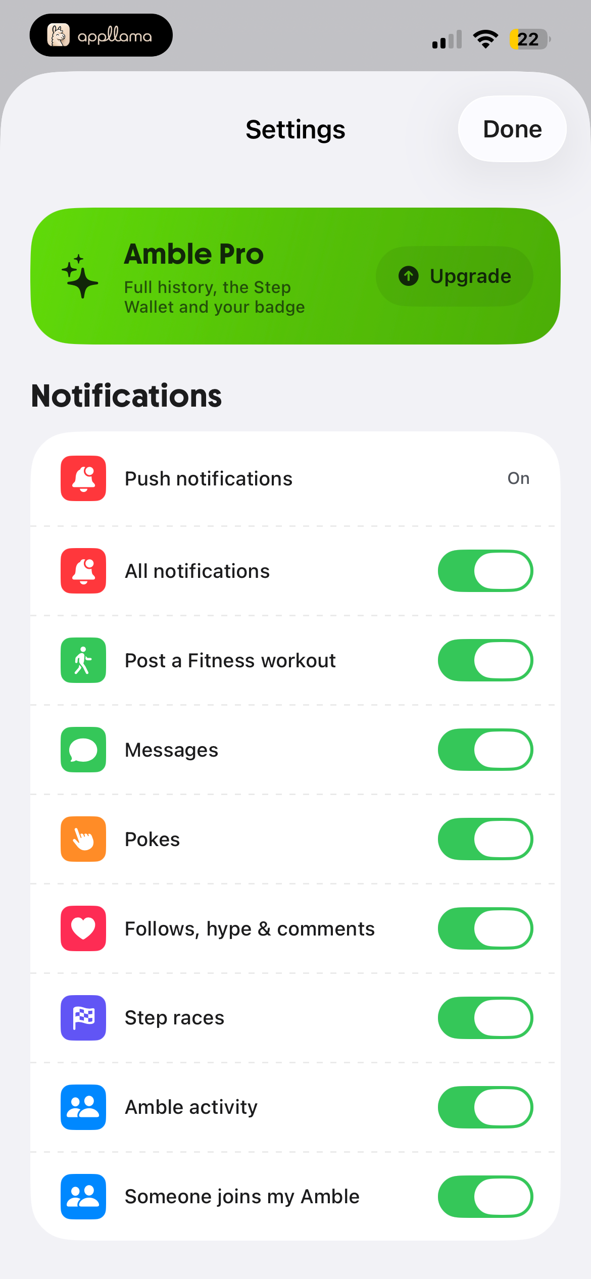 Notification Settings