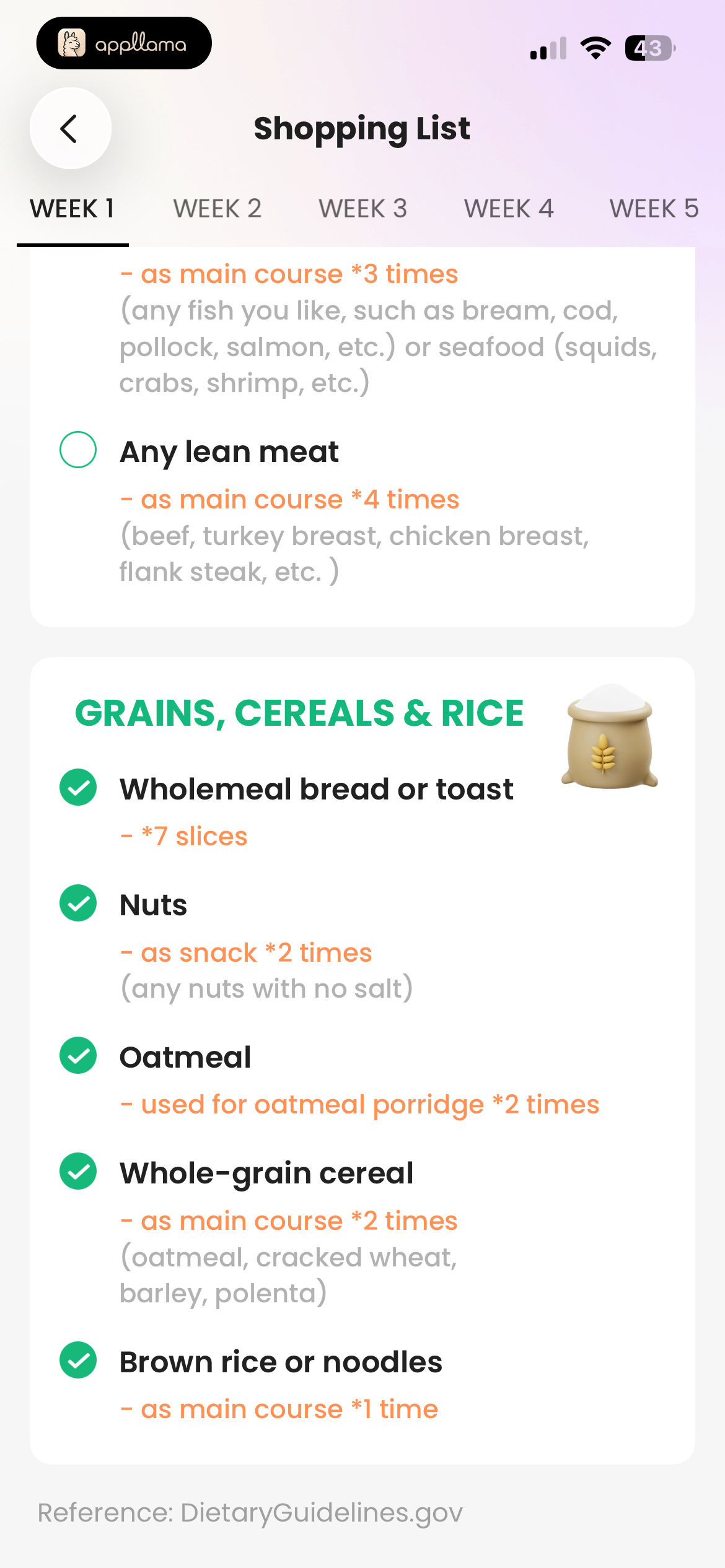Food Preferences