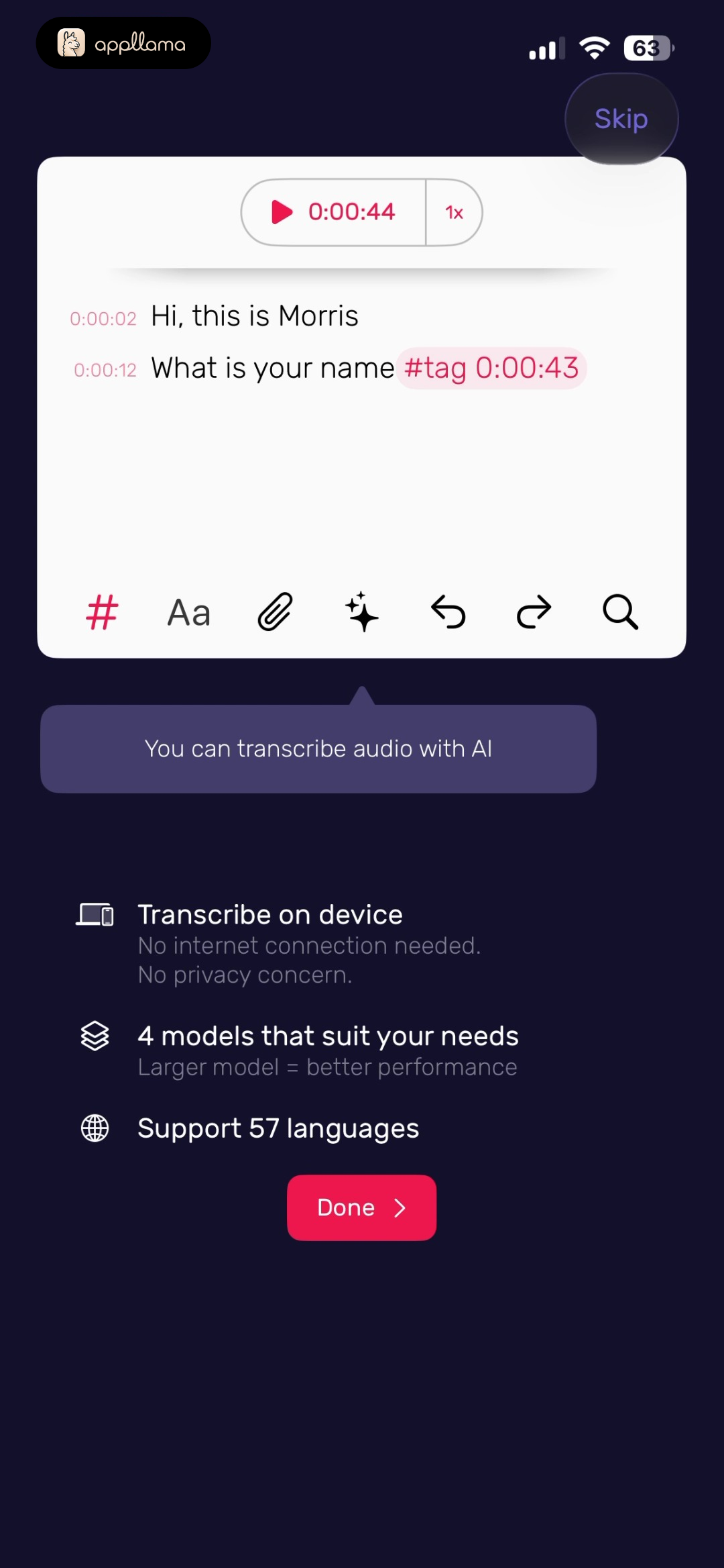 Onboarding Feature Summary