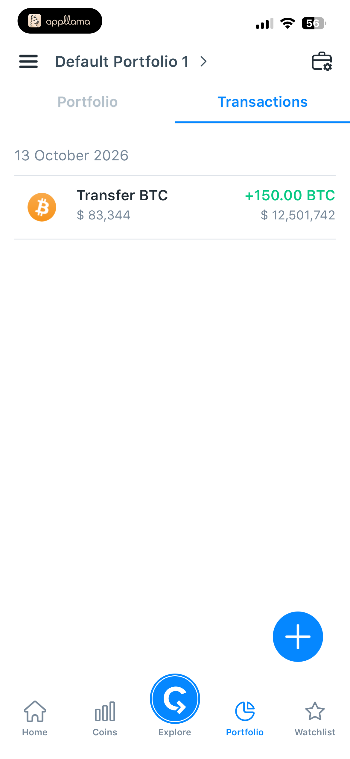 Portfolio Transactions