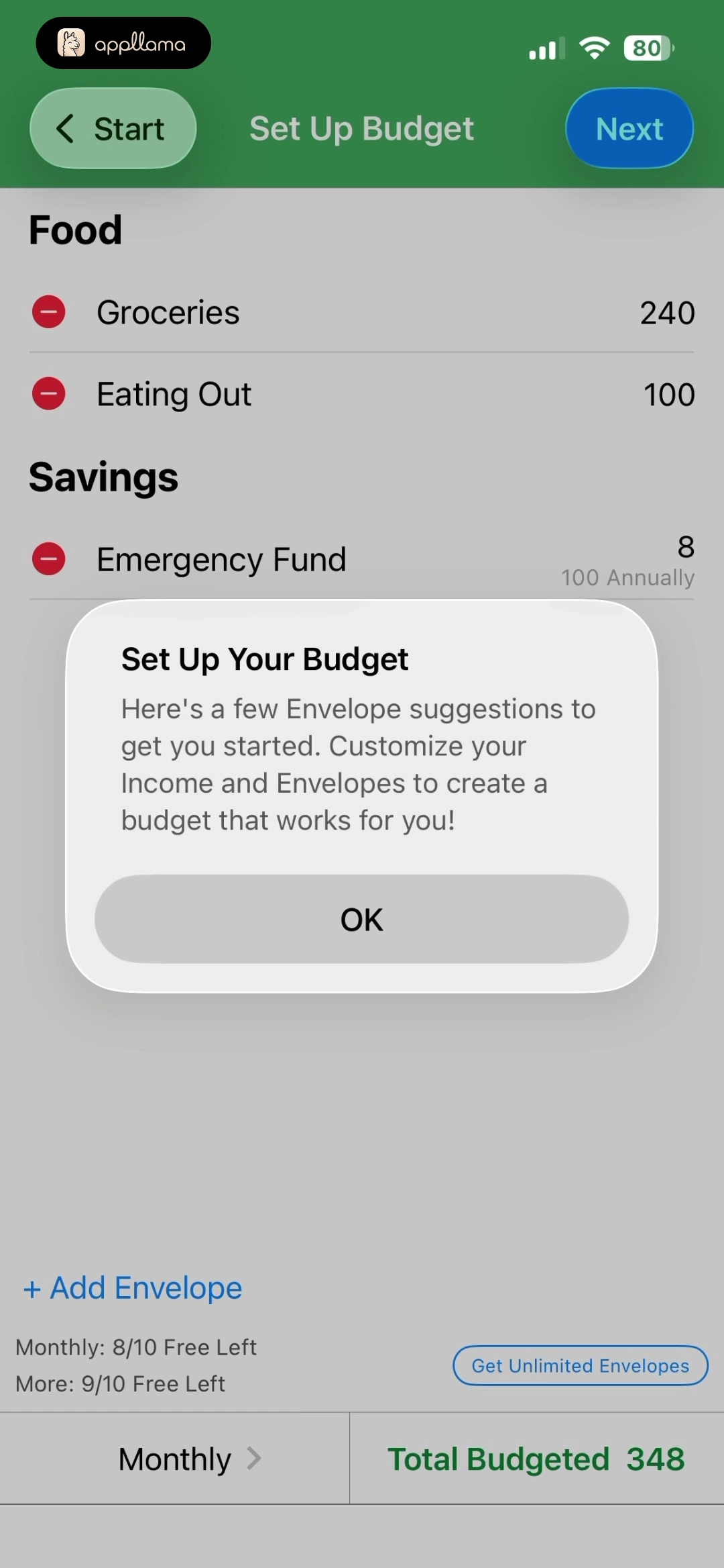 Budget Setup Guide