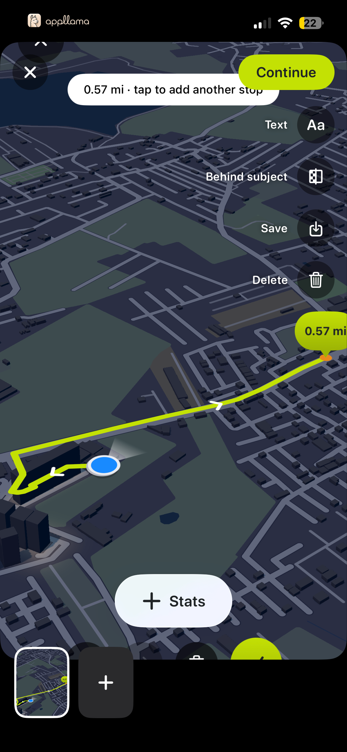 Workout Route Map