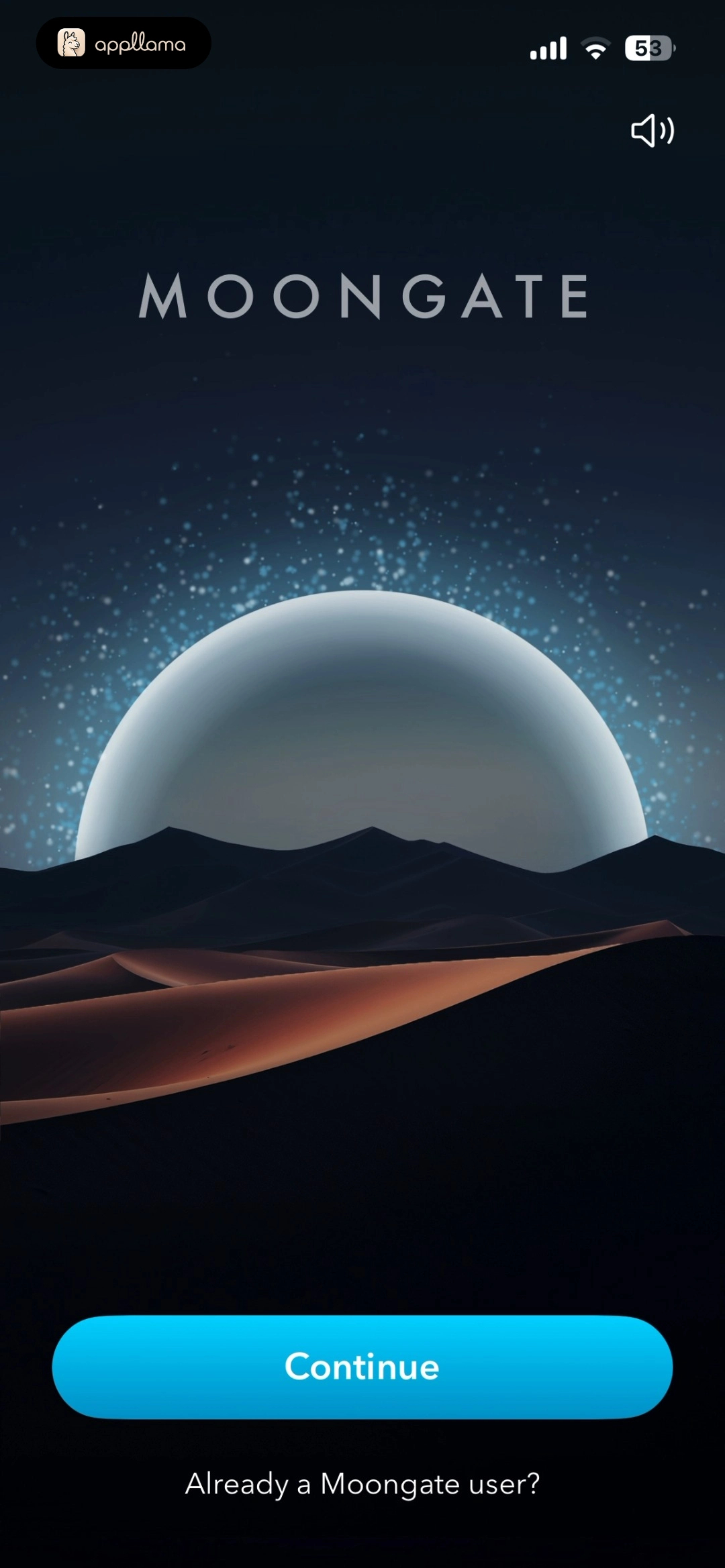 Moongate: Binaural Beats Onboarding Intro