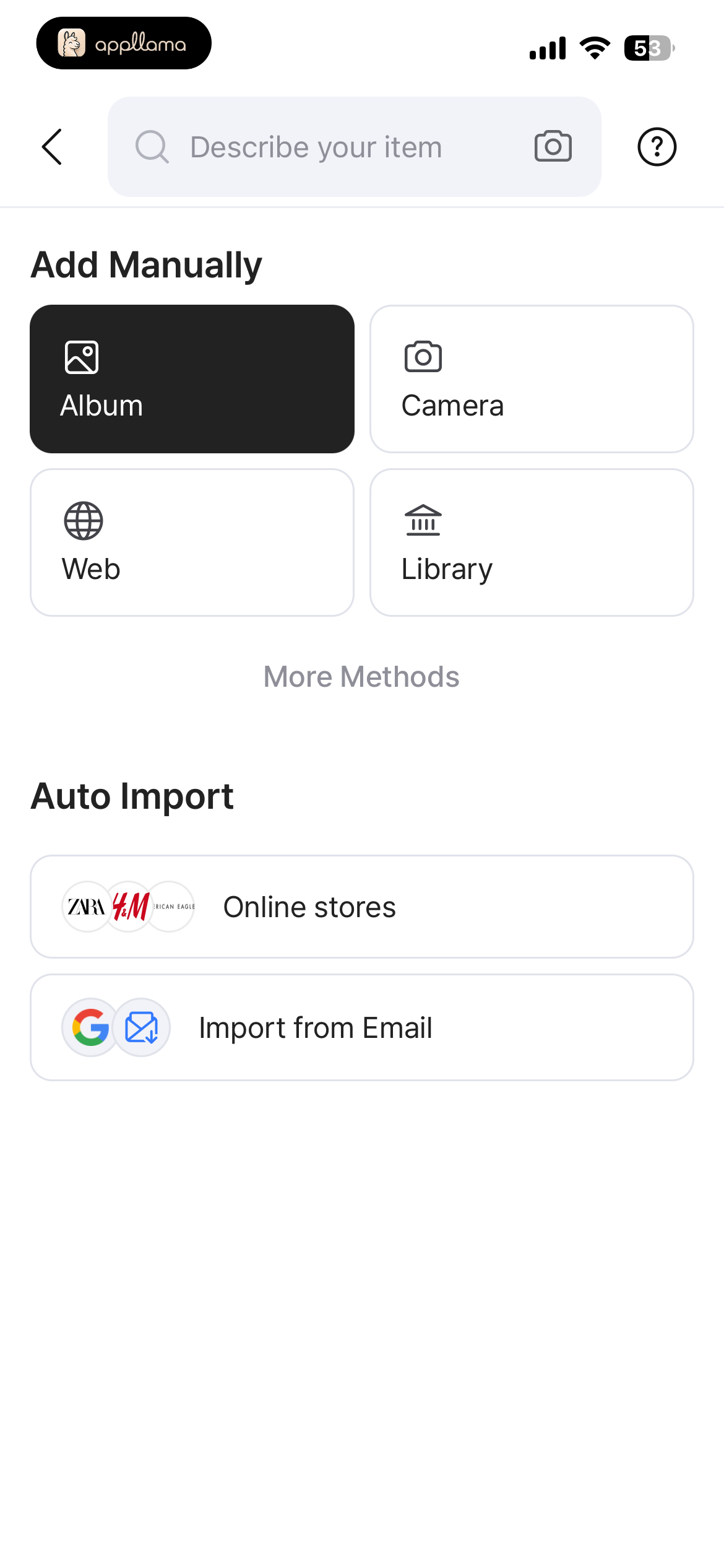Add Item